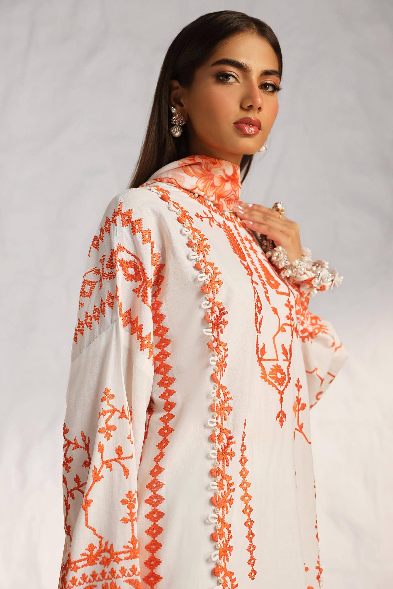 Sana Safinaz | Muzlin Summer 24 | 017B-CJ by Designer Sana Safinaz - House of Maryam - Pakistani Designer Ethnic Wear in {{ shop.shopifyCountryName }}