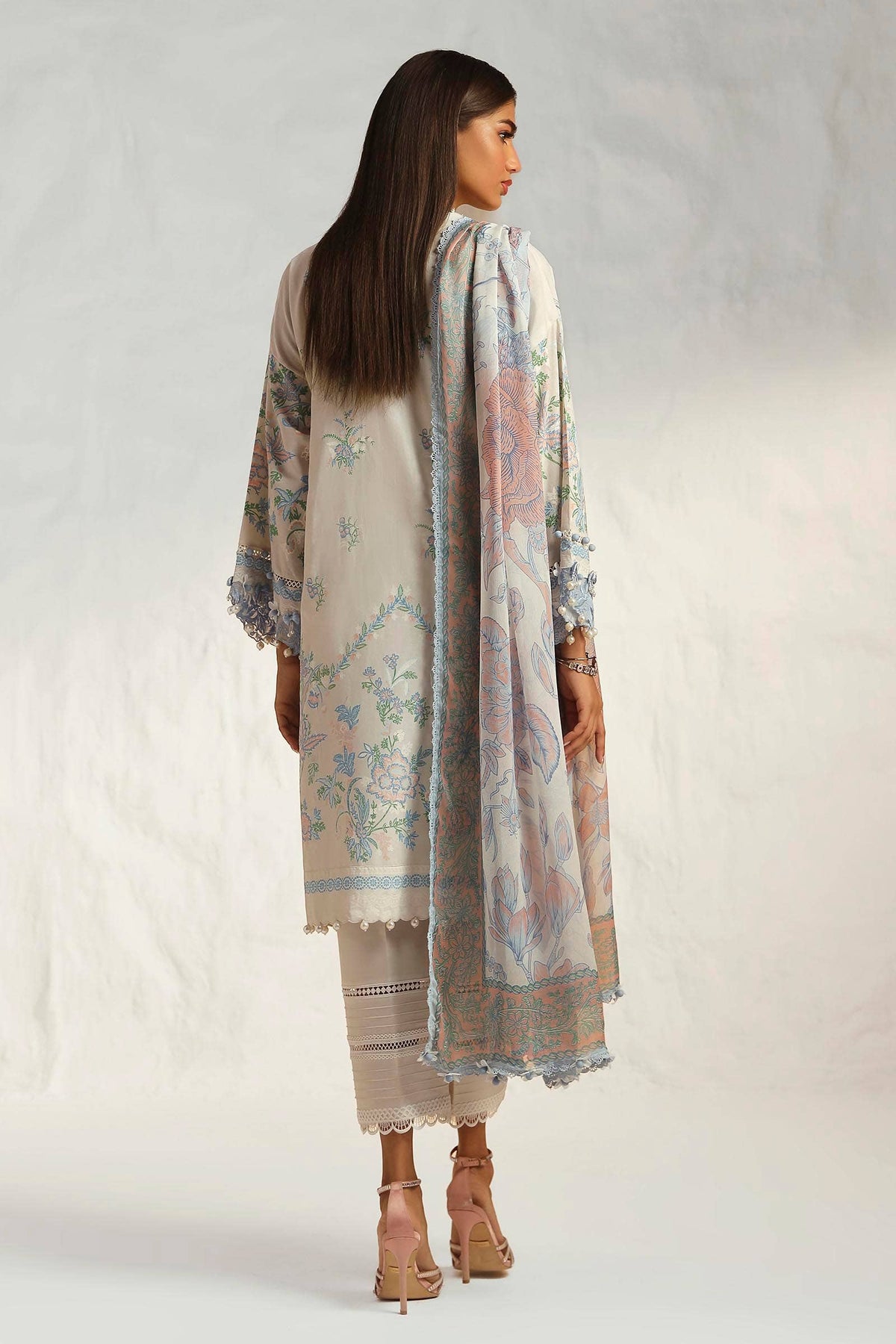 Sana Safinaz | Muzlin Summer 24 | 019A-CJ -  Sana Safinaz Luxury - Original Designer Dress - House of Maryam