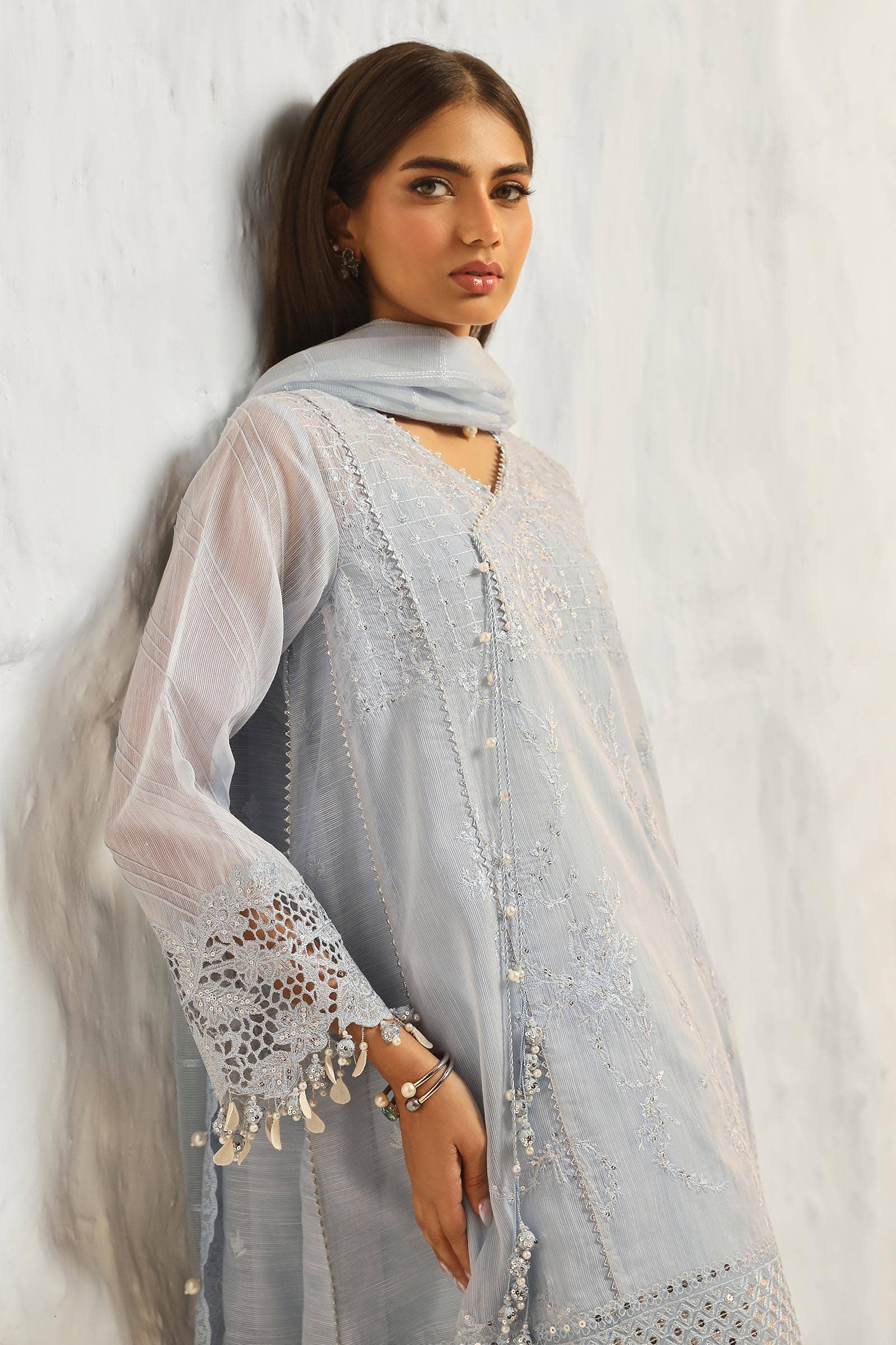 Sana Safinaz | Muzlin Summer 24 | 020A-CV by Designer Sana Safinaz - House of Maryam - Pakistani Designer Ethnic Wear in {{ shop.shopifyCountryName }}