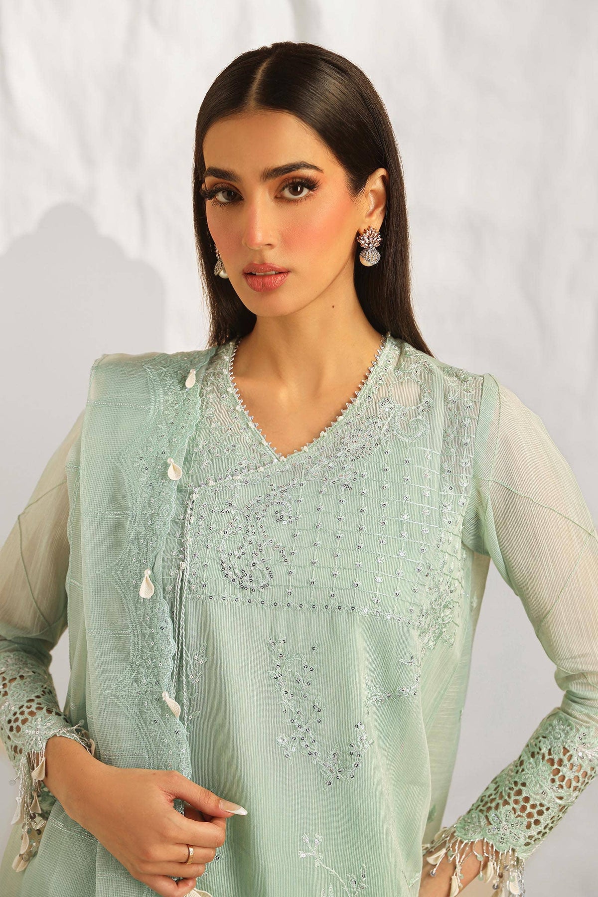 Sana Safinaz | Muzlin Summer 24 | 020B-CV -  Sana Safinaz Luxury - Original Designer Dress - House of Maryam