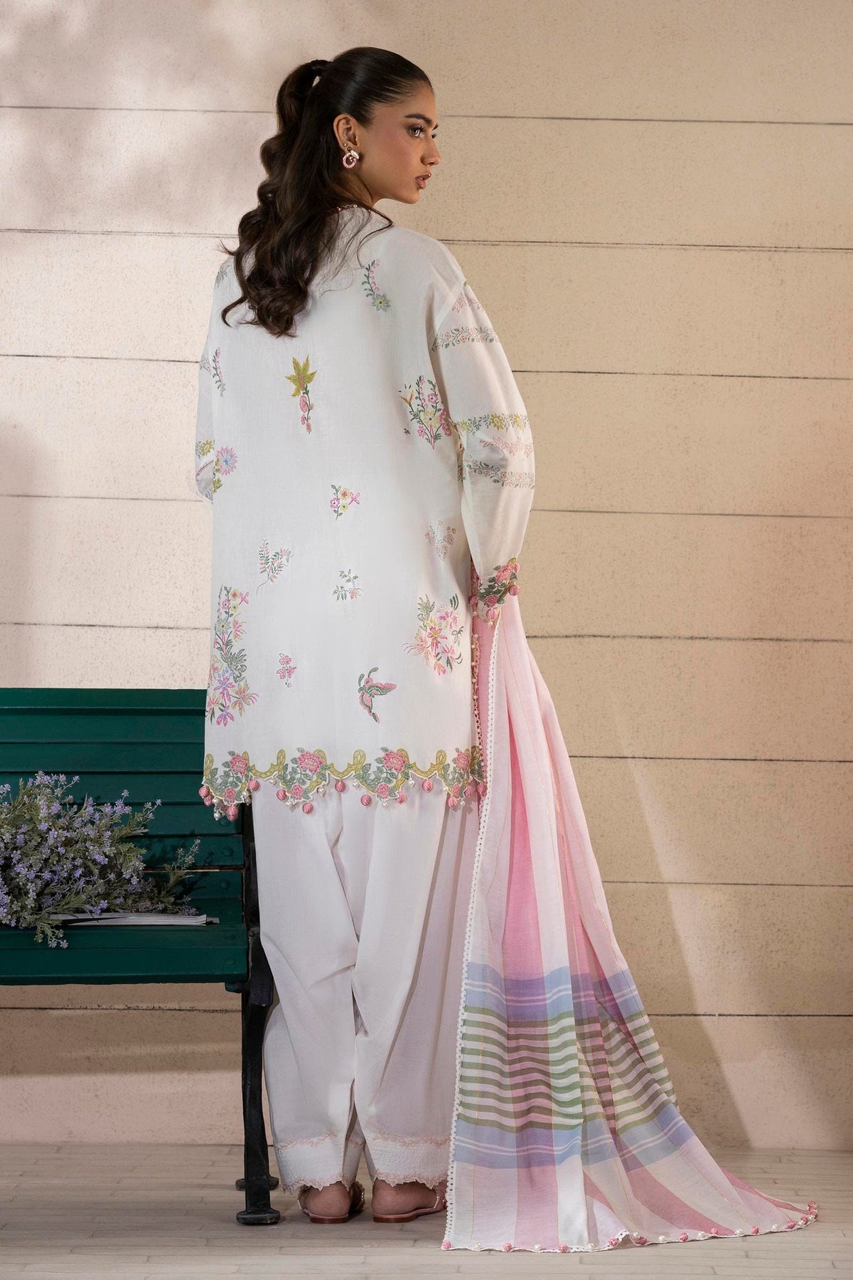 Sana Safinaz | Muzlin Spring 25 | M251-001A-3DG -  Sana Safinaz Ladies Clothes - Original Designer Dress - House of Maryam