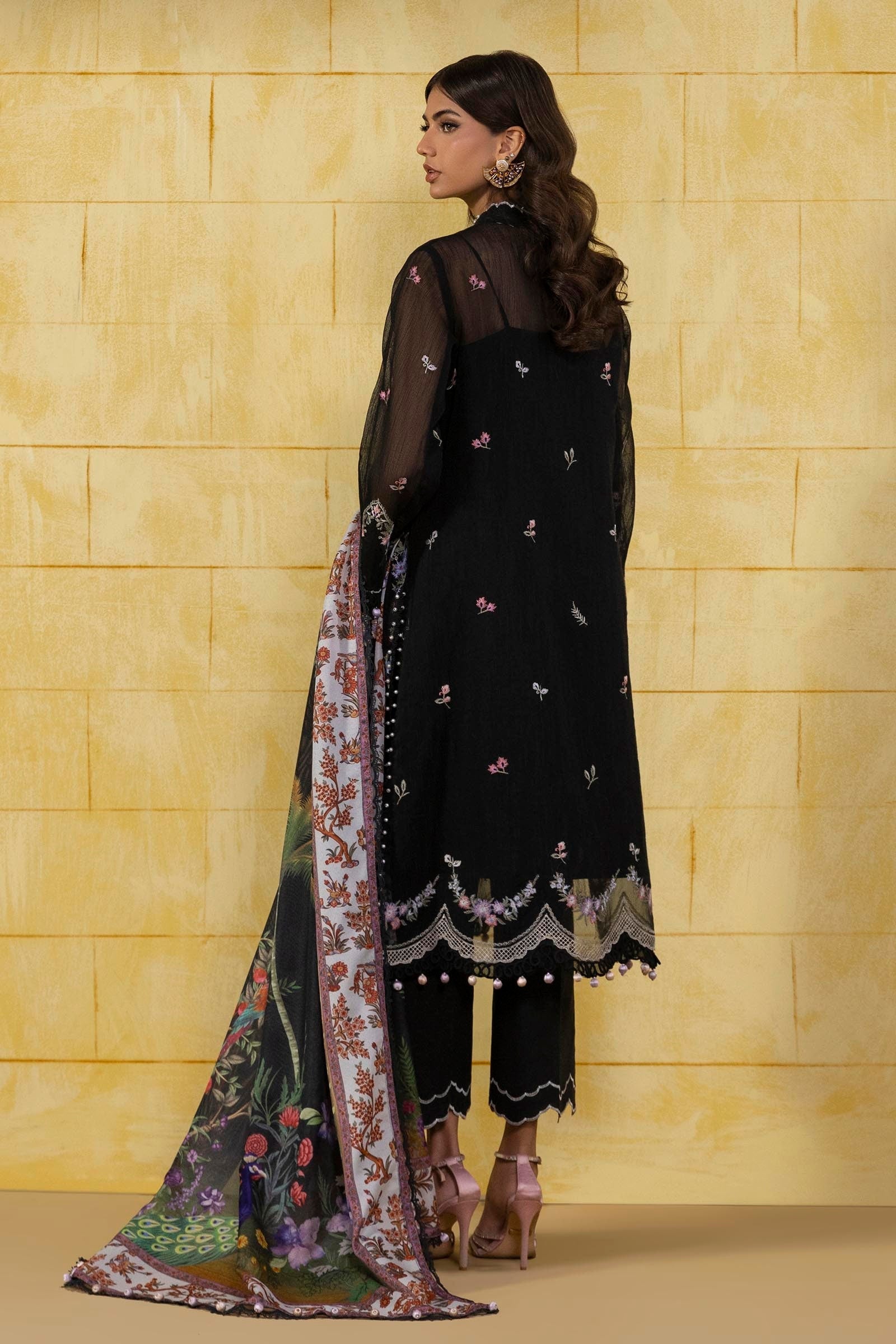 Sana Safinaz | Muzlin Spring 25 | M251-002B-3CV -  Sana Safinaz Ladies Clothes - Original Designer Dress - House of Maryam