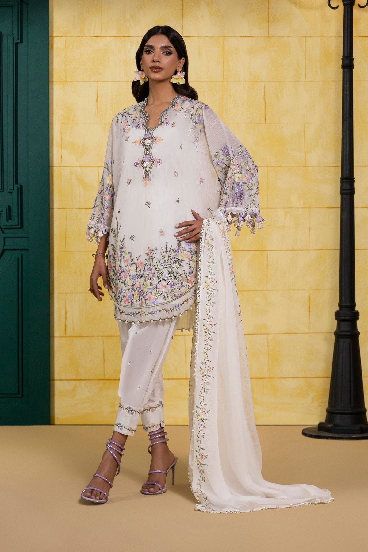 Sana Safinaz | Muzlin Spring 25 | M251-003A-3CJ -  Sana Safinaz Ladies Clothes - Original Designer Dress - House of Maryam