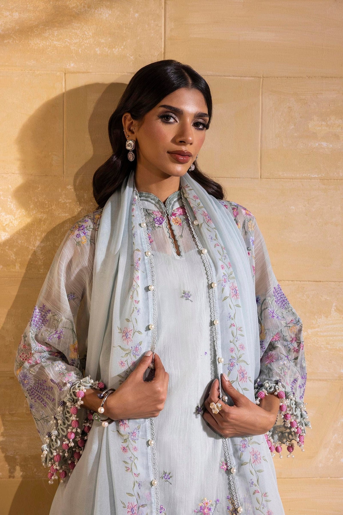Sana Safinaz | Muzlin Spring 25 | M251-003B-3CJ -  Sana Safinaz Ladies Clothes - Original Designer Dress - House of Maryam