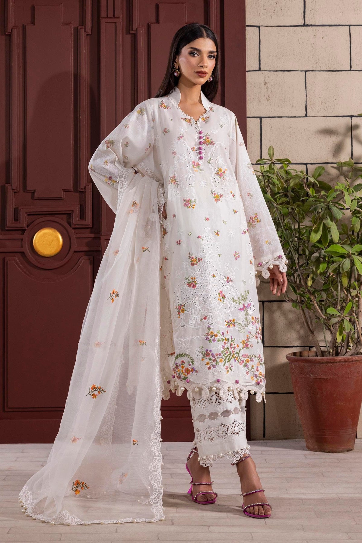 Sana Safinaz | Muzlin Spring 25 | M251-004A-3CT -  Sana Safinaz Ladies Clothes - Original Designer Dress - House of Maryam
