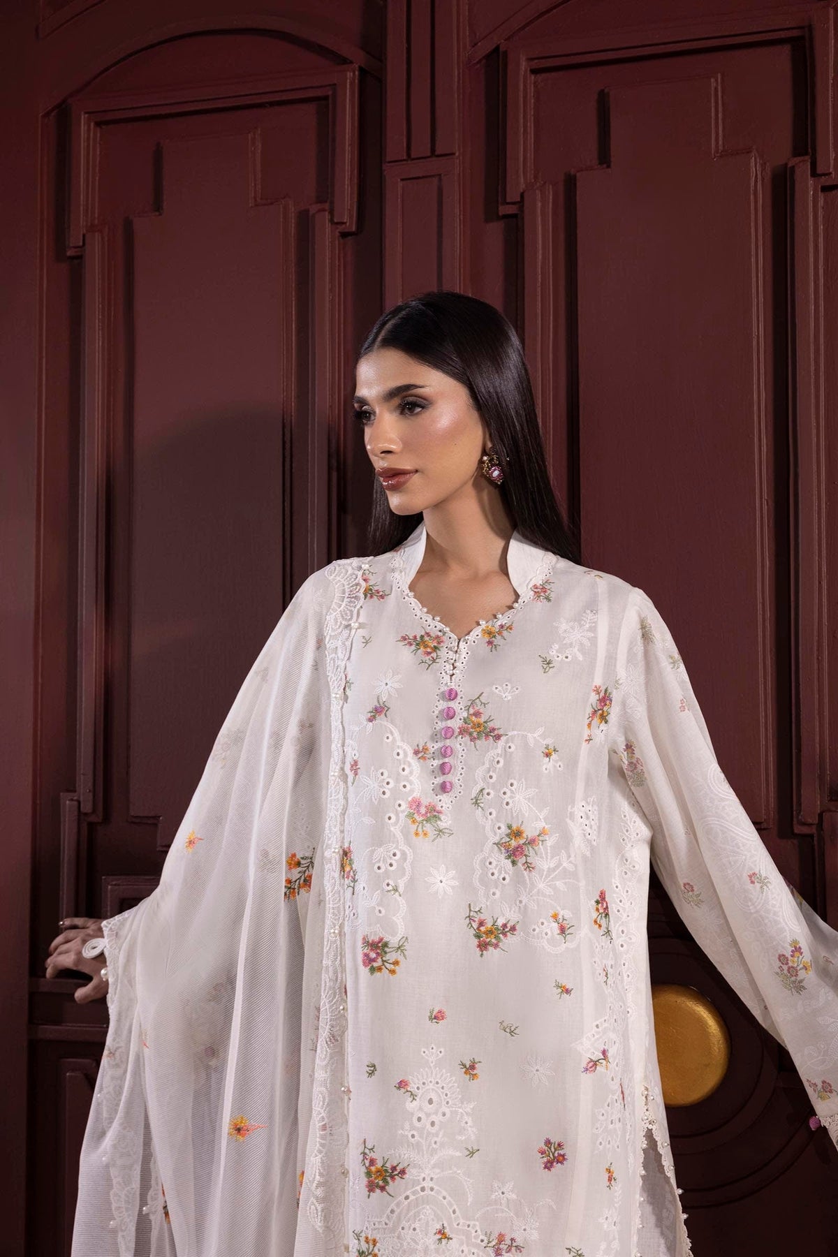 Sana Safinaz | Muzlin Spring 25 | M251-004A-3CT -  Sana Safinaz Ladies Clothes - Original Designer Dress - House of Maryam