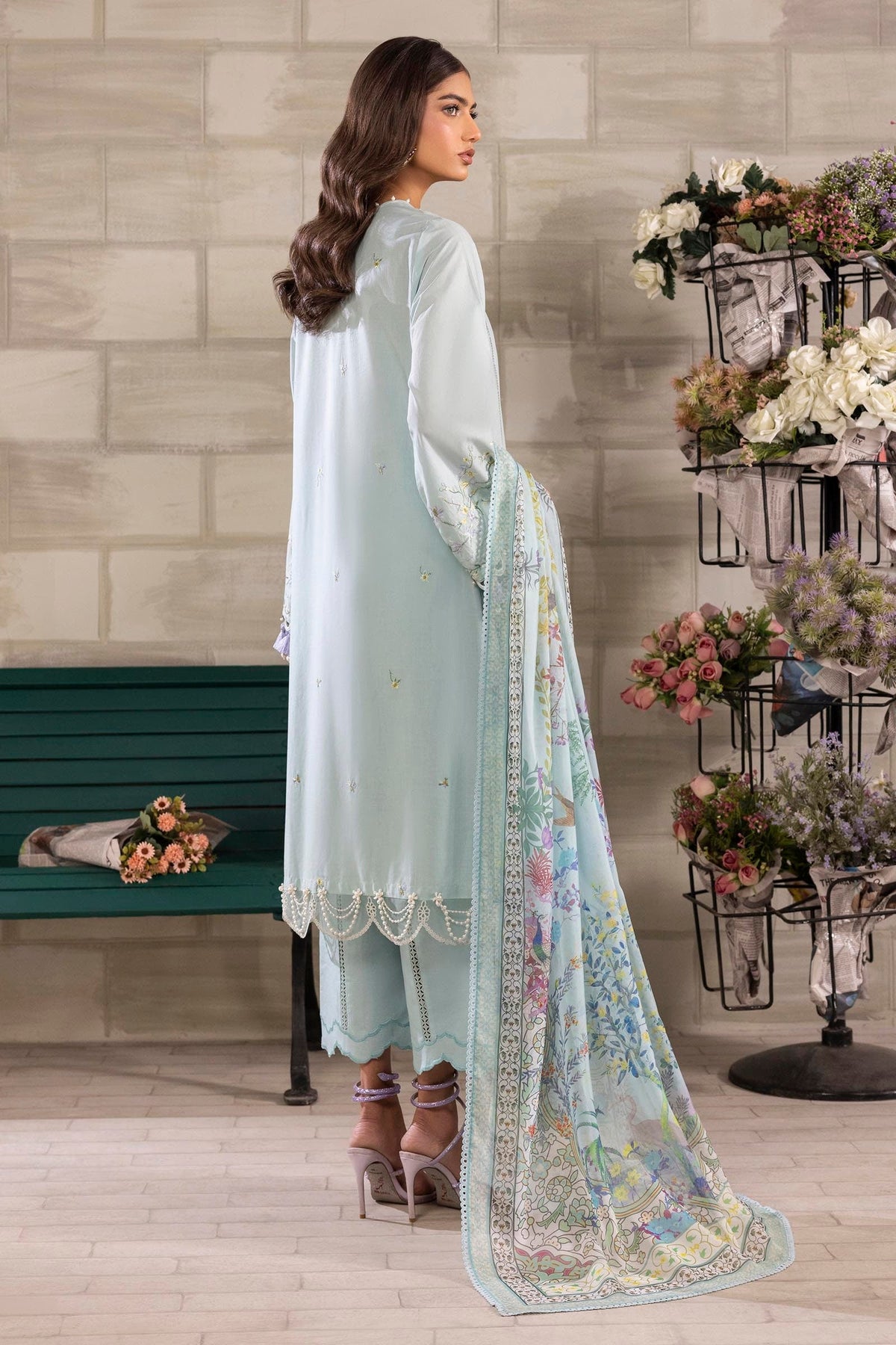 Sana Safinaz | Muzlin Spring 25 | M251-005A-3CL -  Sana Safinaz Ladies Clothes - Original Designer Dress - House of Maryam