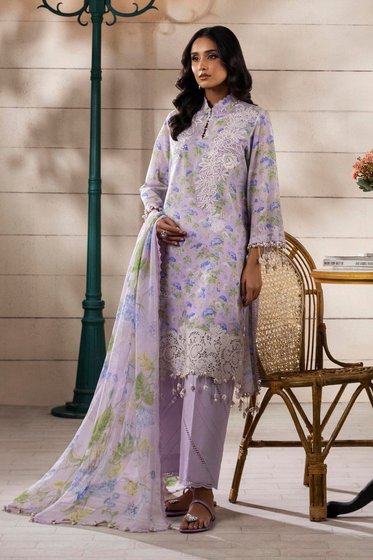 Sana Safinaz | Muzlin Spring 25 | M251-006A-3CI -  Sana Safinaz Ladies Clothes - Original Designer Dress - House of Maryam