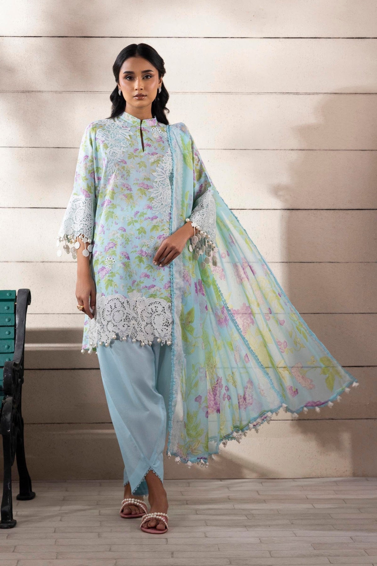 Sana Safinaz | Muzlin Spring 25 | M251-006B-3CI -  Sana Safinaz Ladies Clothes - Original Designer Dress - House of Maryam