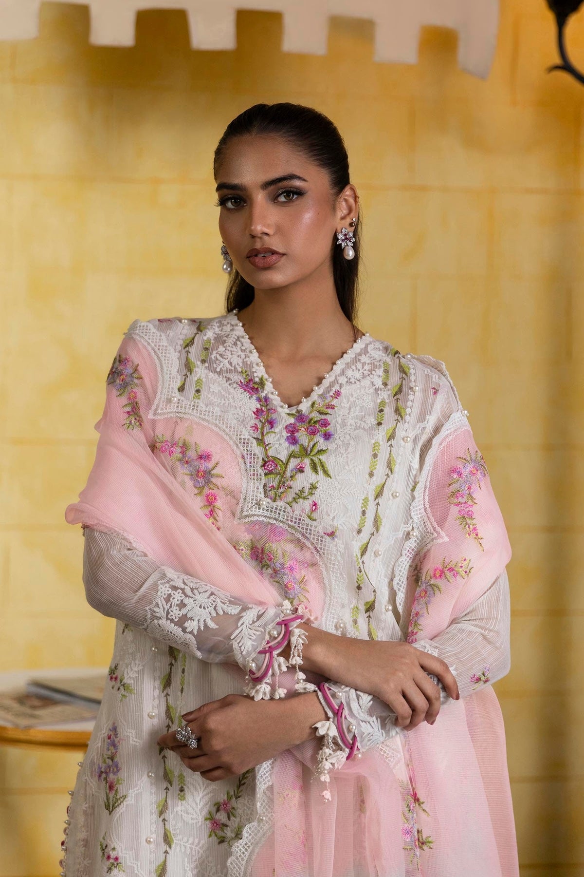 Sana Safinaz | Muzlin Spring 25 | M251-009A-3CT -  Sana Safinaz Ladies Clothes - Original Designer Dress - House of Maryam
