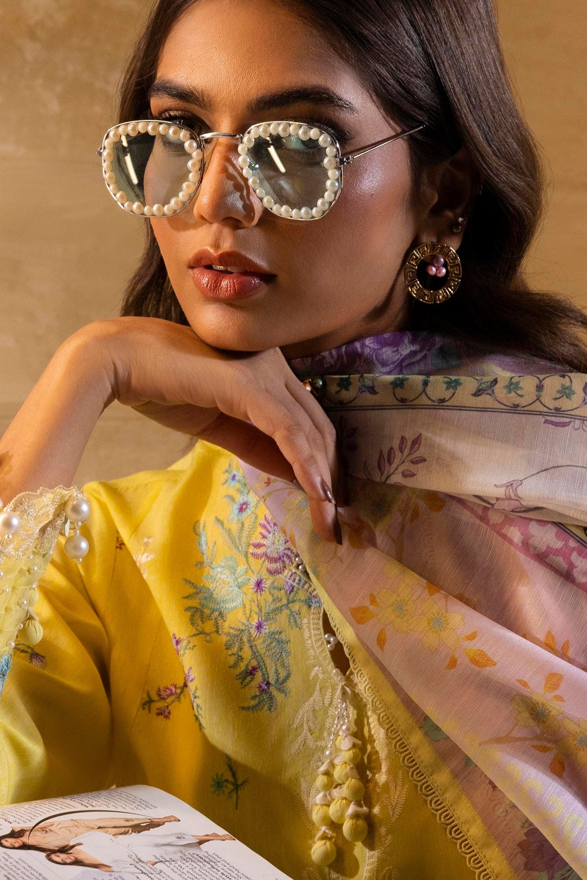 Sana Safinaz | Muzlin Spring 25 | M251-011B-3CV -  Sana Safinaz Ladies Clothes - Original Designer Dress - House of Maryam