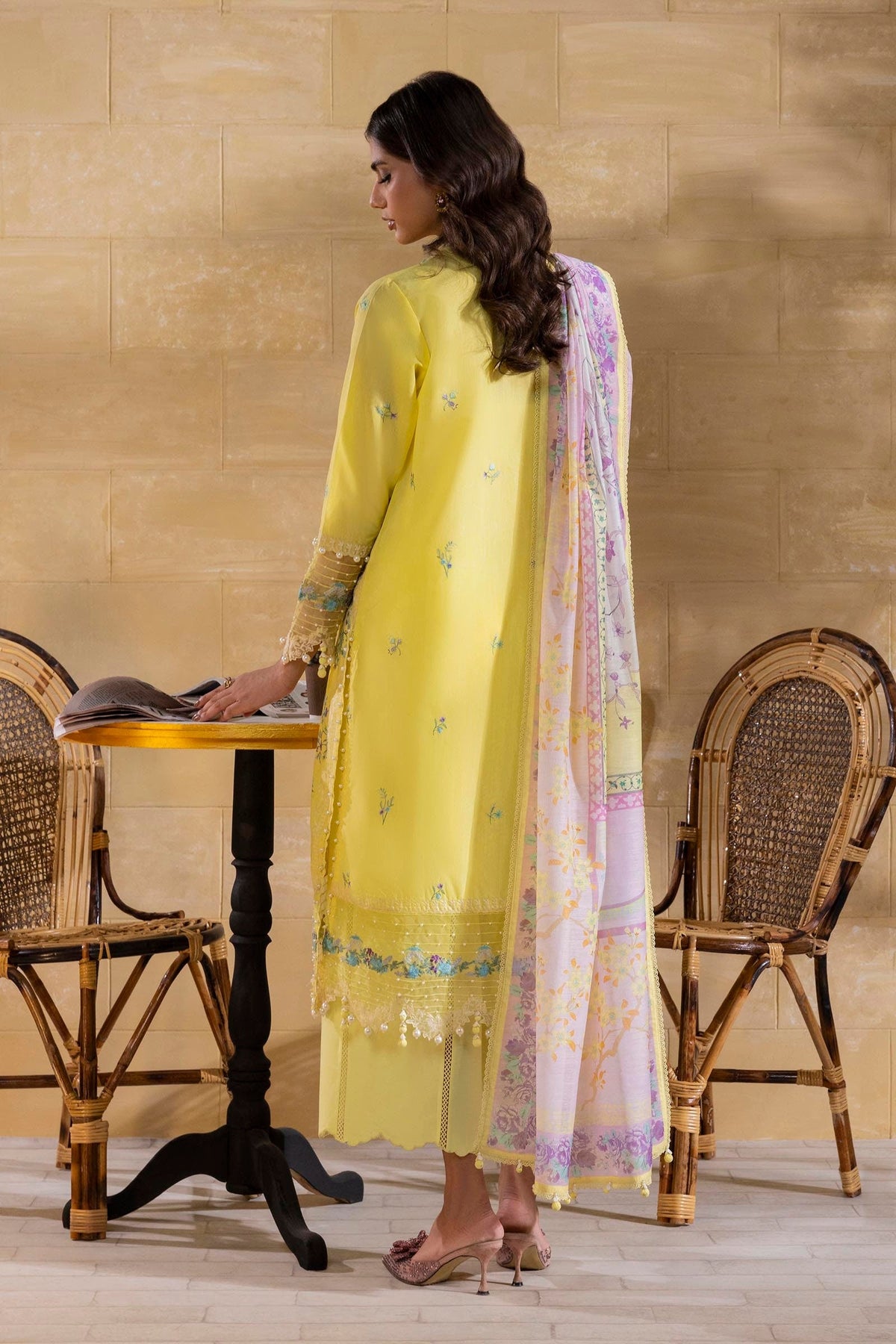 Sana Safinaz | Muzlin Spring 25 | M251-011B-3CV -  Sana Safinaz Ladies Clothes - Original Designer Dress - House of Maryam