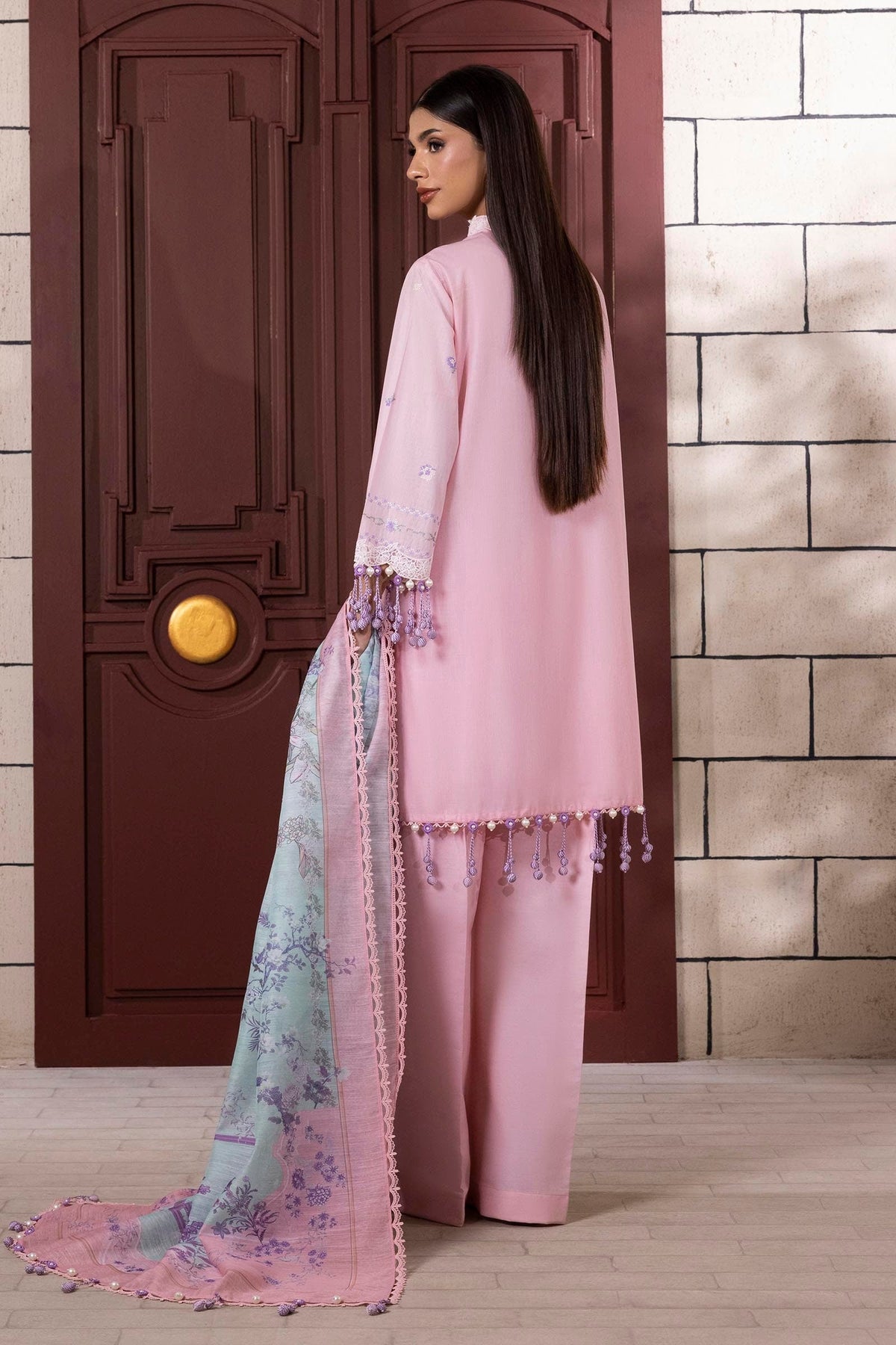 Sana Safinaz | Muzlin Spring 25 | M251-012B-3CV -  Sana Safinaz Ladies Clothes - Original Designer Dress - House of Maryam