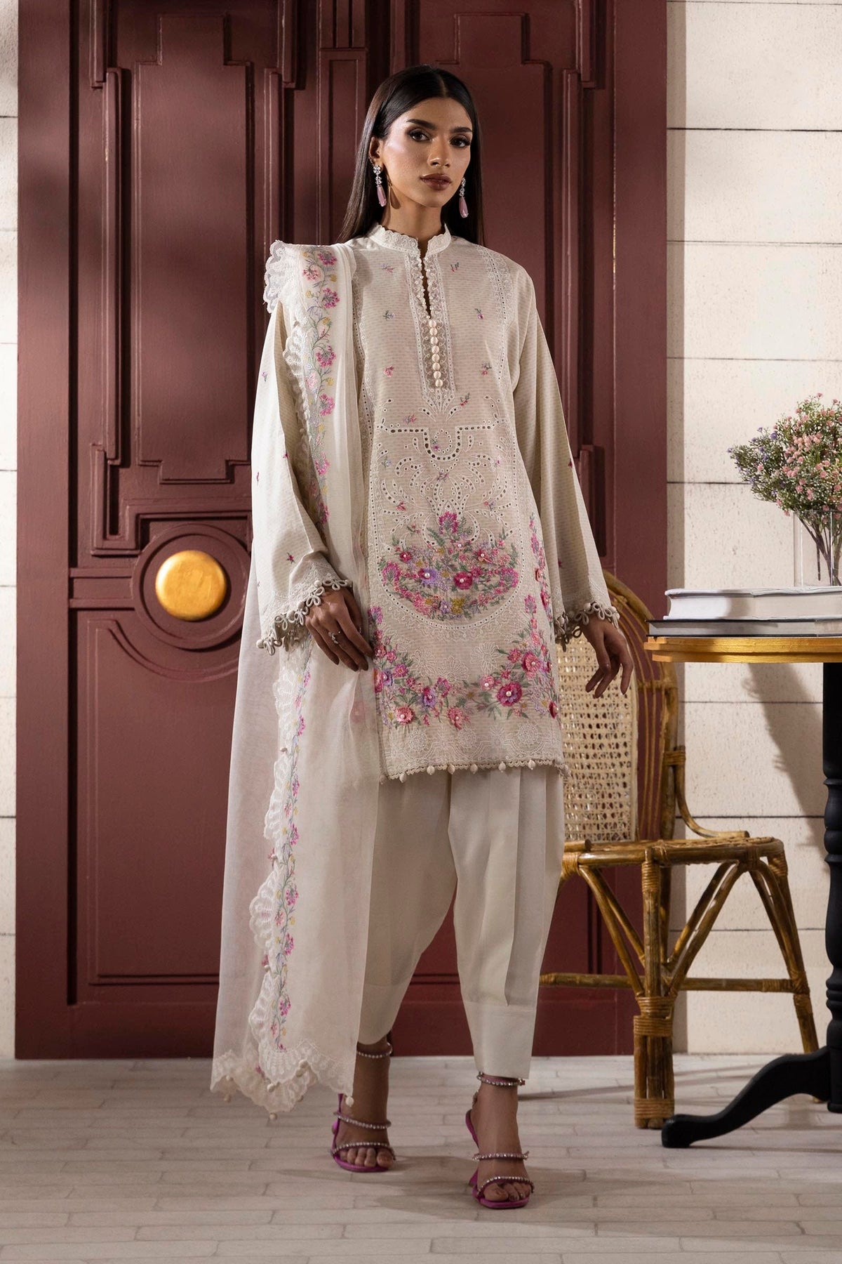 Sana Safinaz | Muzlin Spring 25 | M251-014A-3CT -  Sana Safinaz Ladies Clothes - Original Designer Dress - House of Maryam