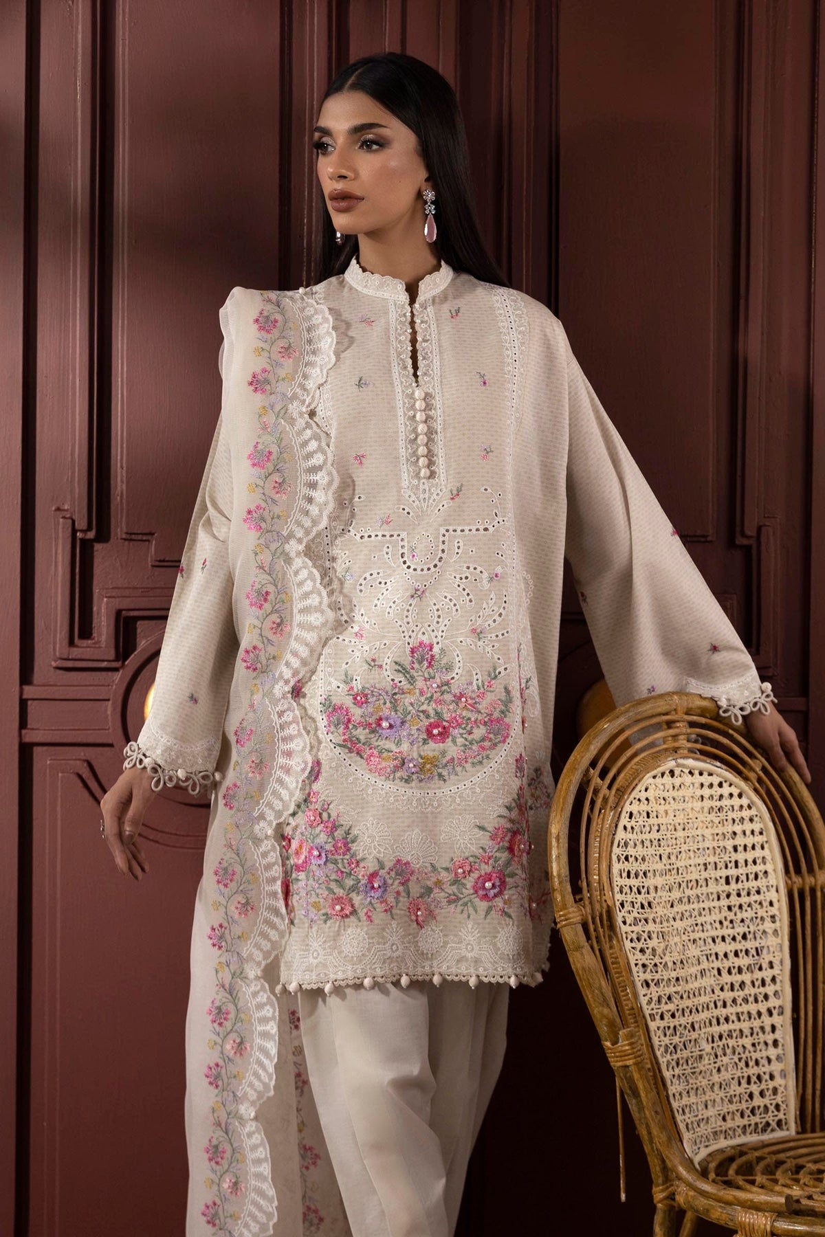 Sana Safinaz | Muzlin Spring 25 | M251-014A-3CT -  Sana Safinaz Ladies Clothes - Original Designer Dress - House of Maryam