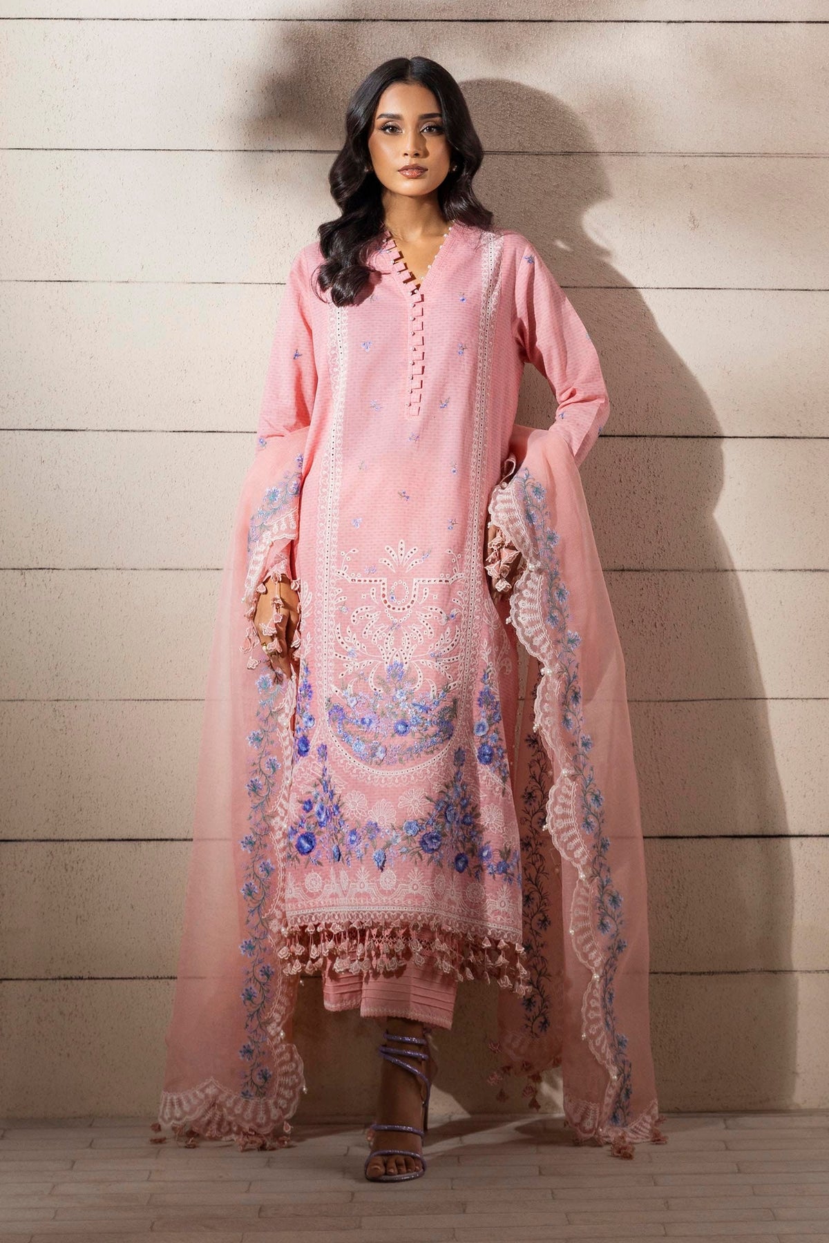 Sana Safinaz | Muzlin Spring 25 | M251-014B-3CT -  Sana Safinaz  - Original Designer Dress - House of Maryam