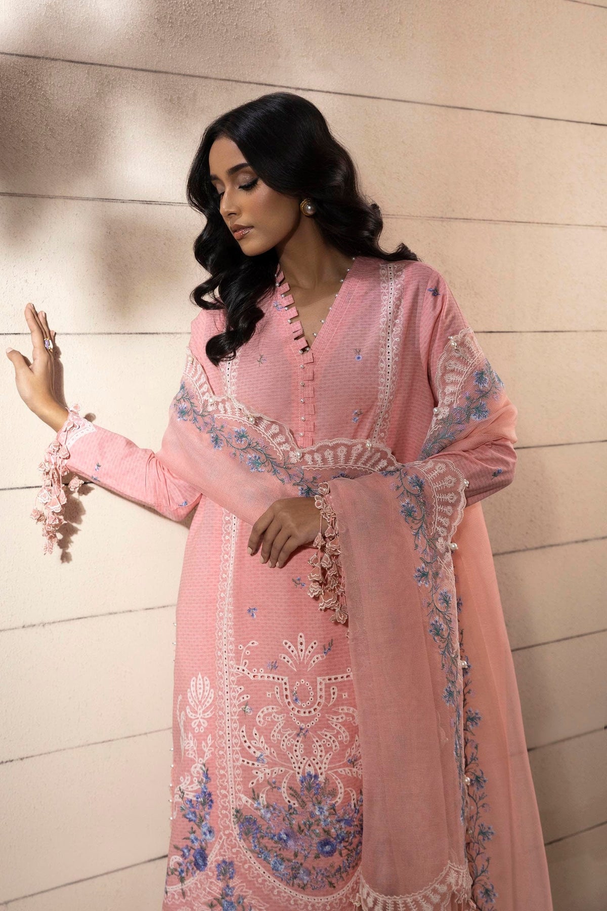Sana Safinaz | Muzlin Spring 25 | M251-014B-3CT -  Sana Safinaz  - Original Designer Dress - House of Maryam
