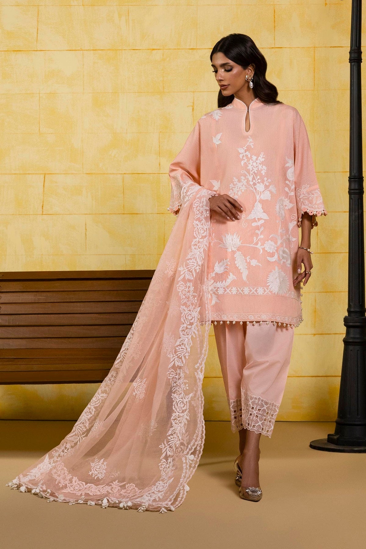 Sana Safinaz | Muzlin Spring 25 | M251-015A-3CT -  Sana Safinaz Ladies Clothes - Original Designer Dress - House of Maryam