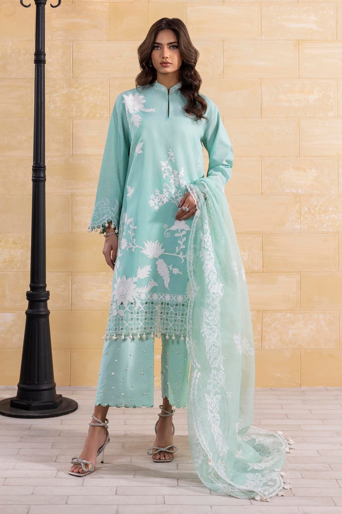 Sana Safinaz | Muzlin Spring 24 | M251-015B-3CJ -  Sana Safinaz Ladies Clothes - Original Designer Dress - House of Maryam