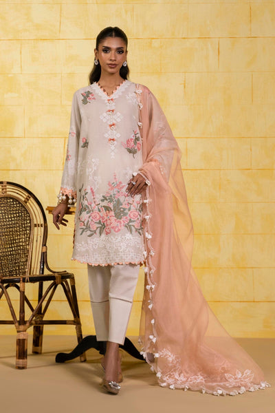 Sana Safinaz | Muzlin Spring 25 | M251-016A-3CT -  Sana Safinaz Ladies Clothes - Original Designer Dress - House of Maryam