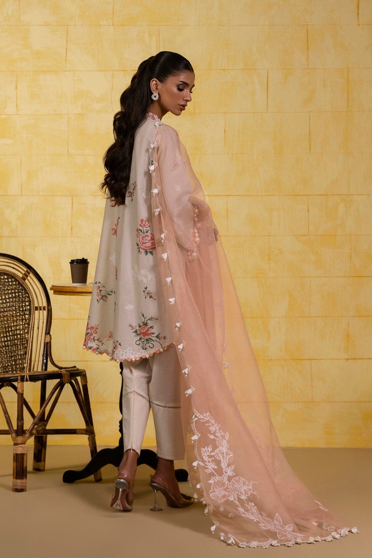 Sana Safinaz | Muzlin Spring 25 | M251-016A-3CT -  Sana Safinaz Ladies Clothes - Original Designer Dress - House of Maryam