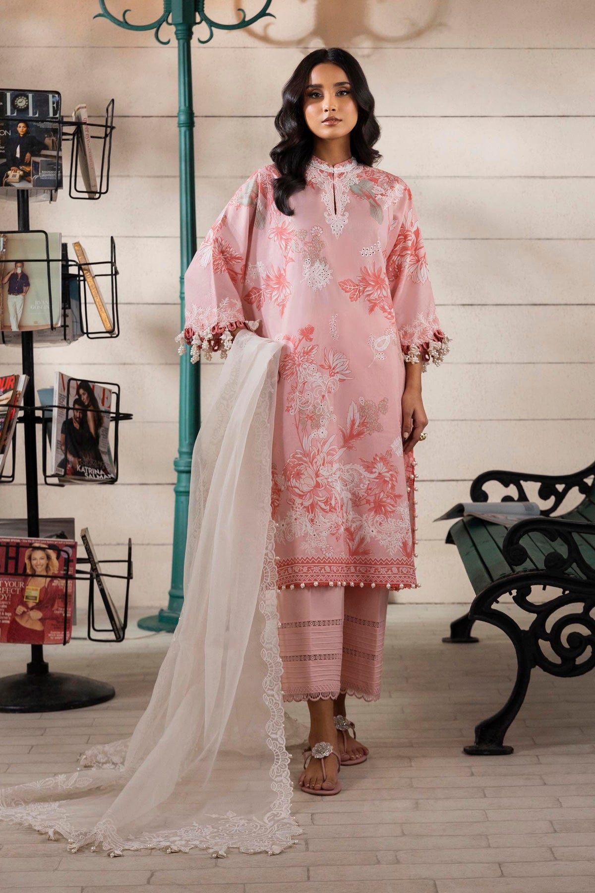 Sana Safinaz | Muzlin Spring 25 | M251-020A-3CS -  Sana Safinaz Ladies Clothes - Original Designer Dress - House of Maryam