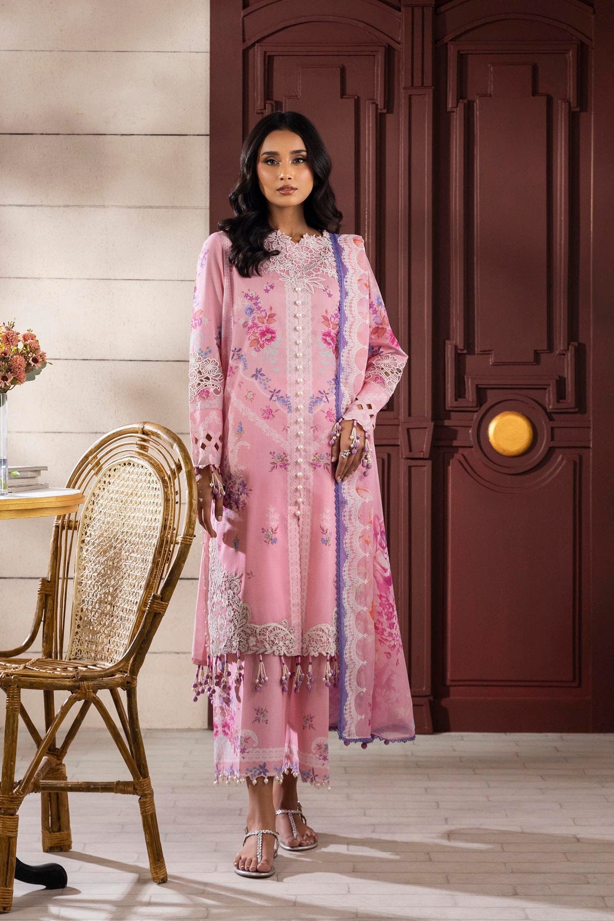 Sana Safinaz | Muzlin Spring 25 | M251-021A-3CI -  Sana Safinaz Ladies Clothes - Original Designer Dress - House of Maryam