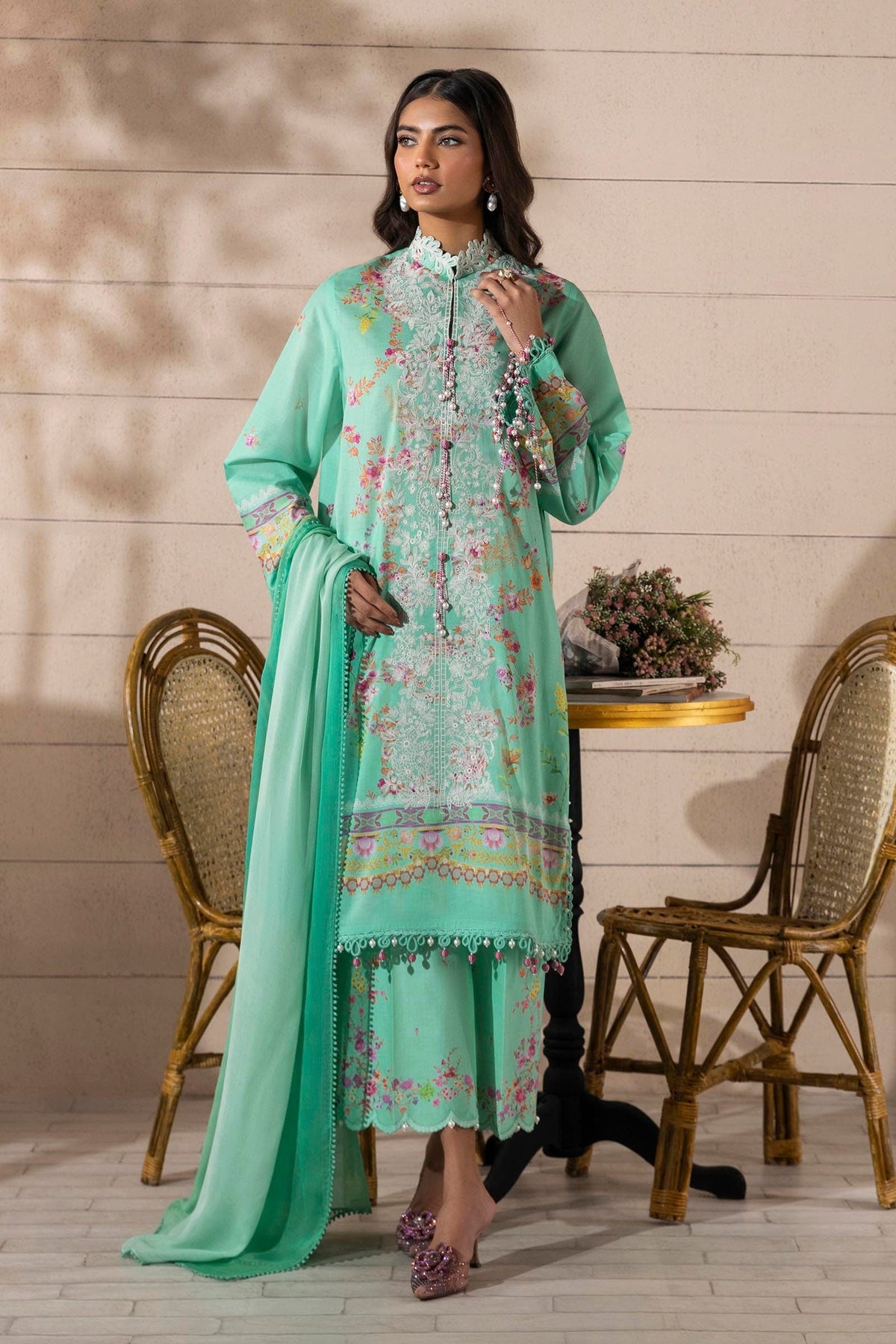 Sana Safinaz | Muzlin Spring 25 | M251-023B-3CI -  Sana Safinaz Ladies Clothes - Original Designer Dress - House of Maryam