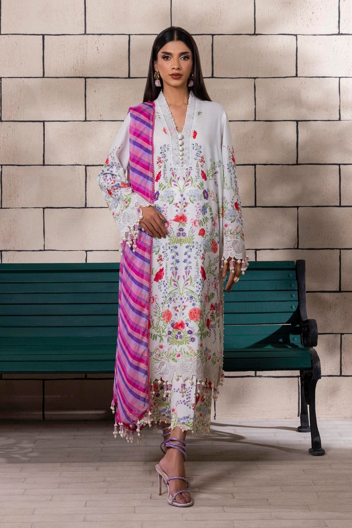 Sana Safinaz | Muzlin Spring 25 | M251-024A-3CI -  Sana Safinaz Ladies Clothes - Original Designer Dress - House of Maryam