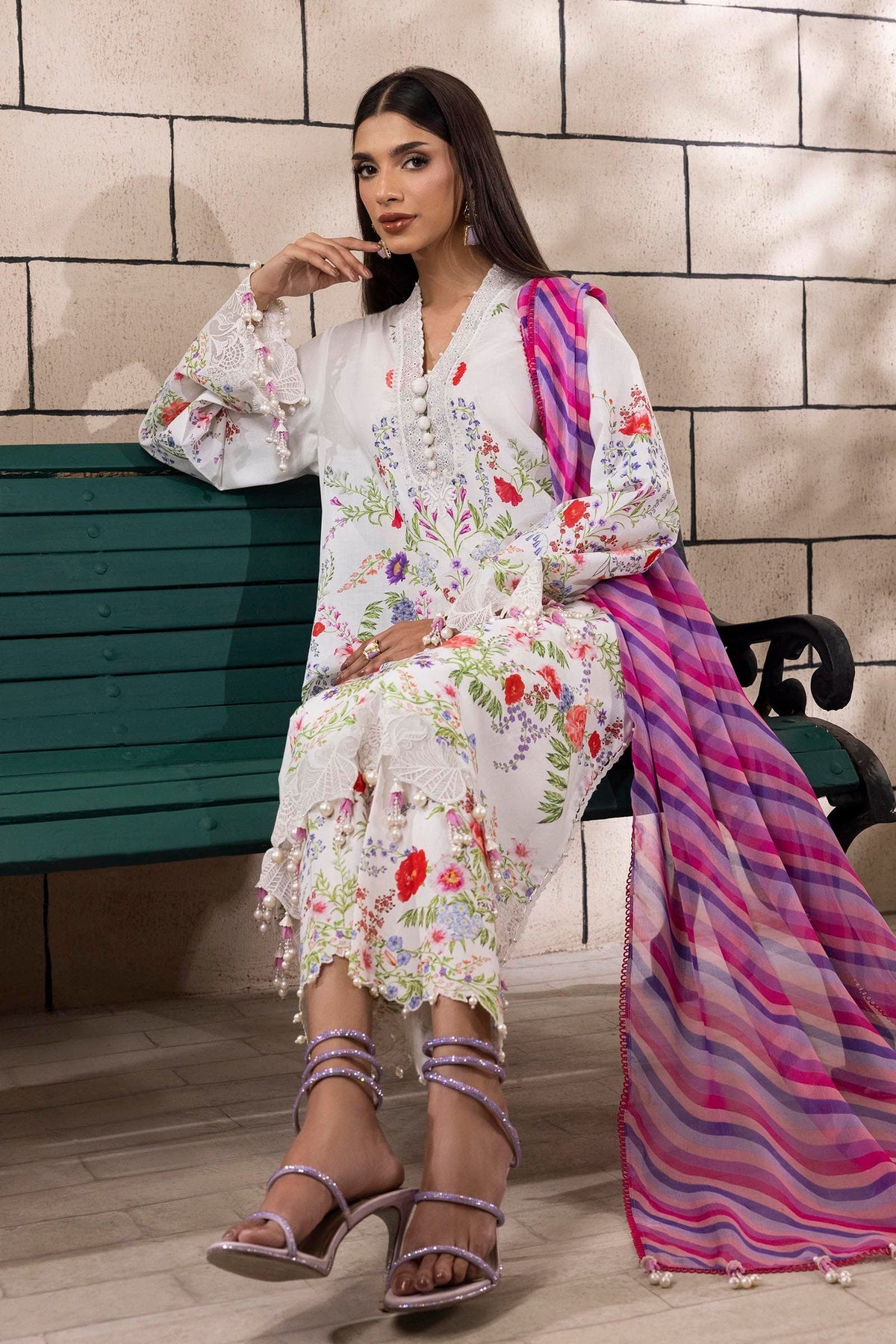Sana Safinaz | Muzlin Spring 25 | M251-024A-3CI -  Sana Safinaz Ladies Clothes - Original Designer Dress - House of Maryam