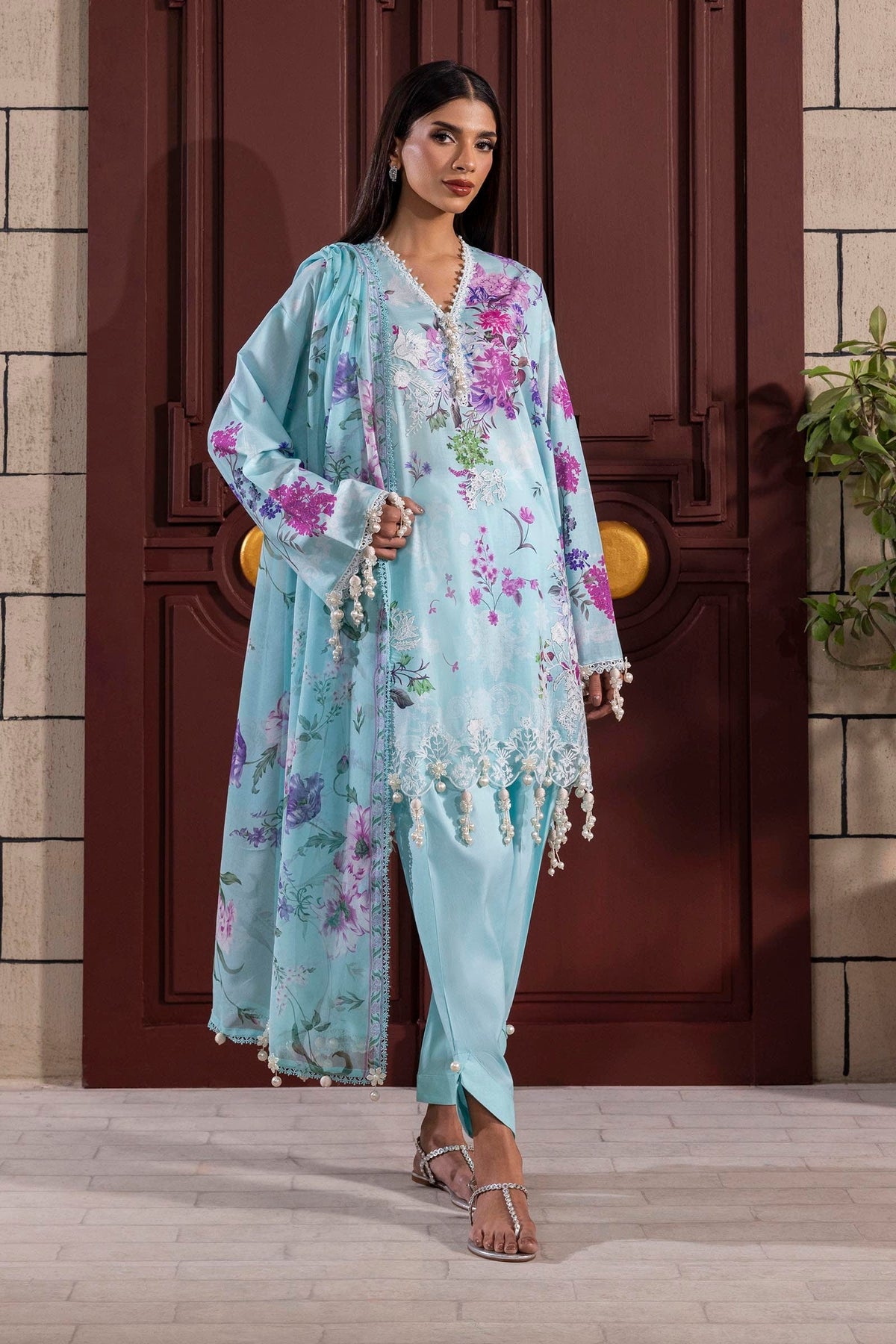 Sana Safinaz | Muzlin Spring 25 | M251-025B-3CJ -  Sana Safinaz Ladies Clothes - Original Designer Dress - House of Maryam