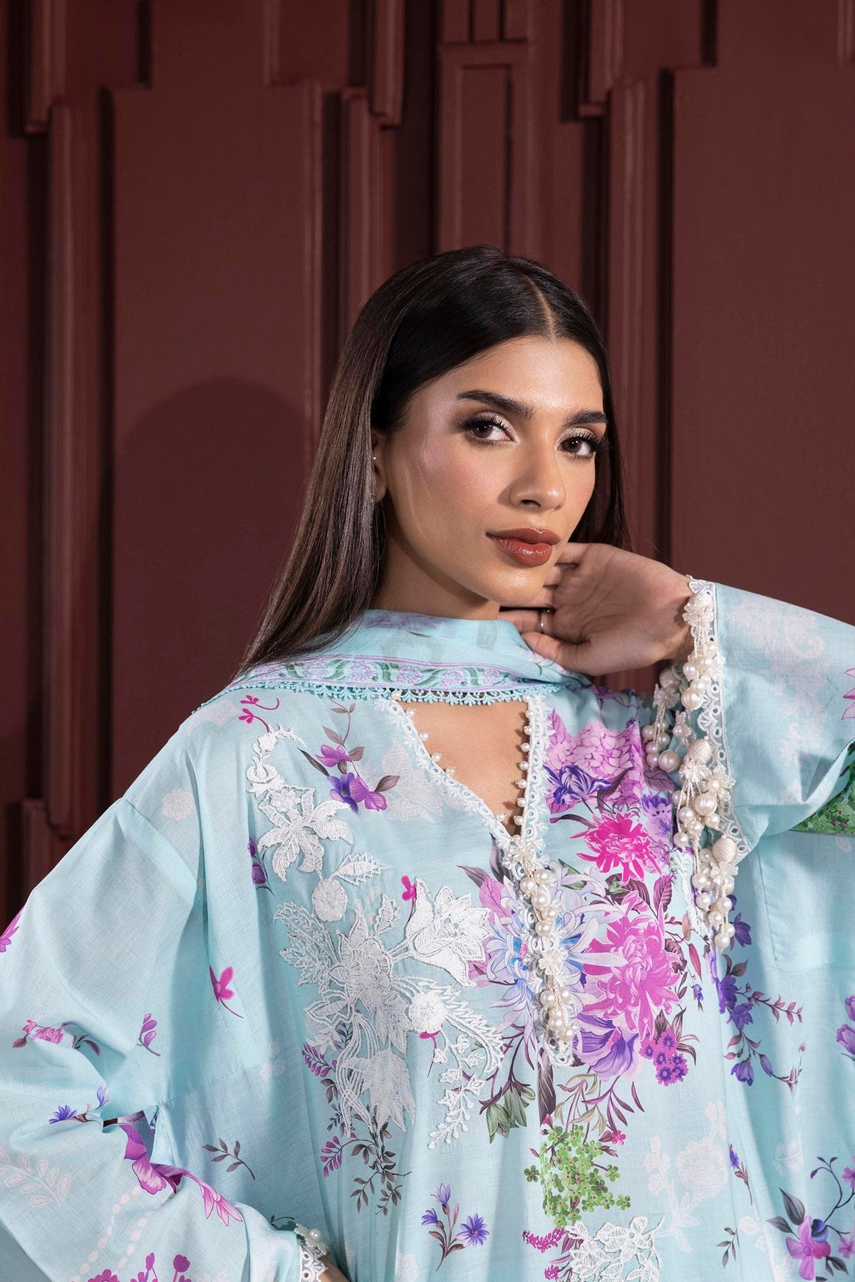 Sana Safinaz | Muzlin Spring 25 | M251-025B-3CJ -  Sana Safinaz Ladies Clothes - Original Designer Dress - House of Maryam
