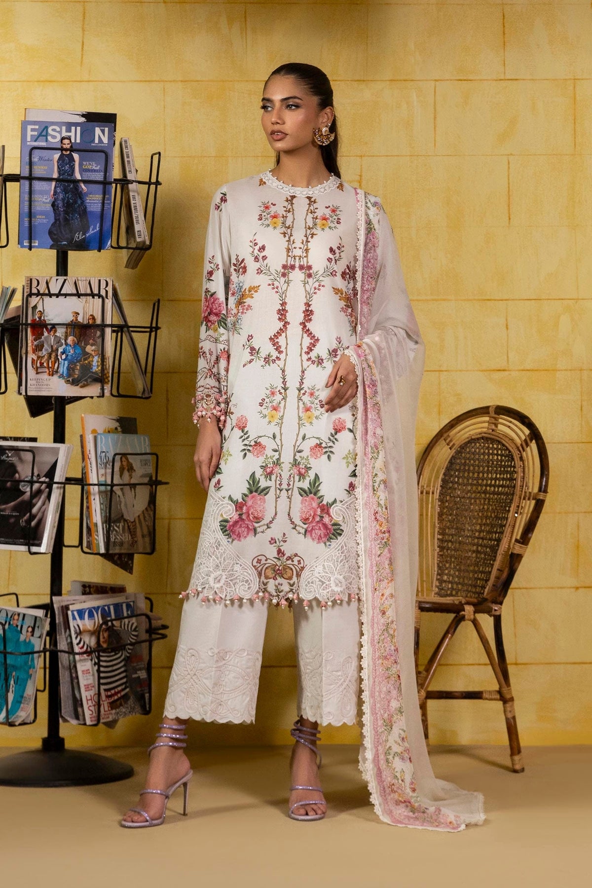 Sana Safinaz | Muzlin Spring 25 | M251-026A-3CI -  Sana Safinaz Ladies Clothes - Original Designer Dress - House of Maryam