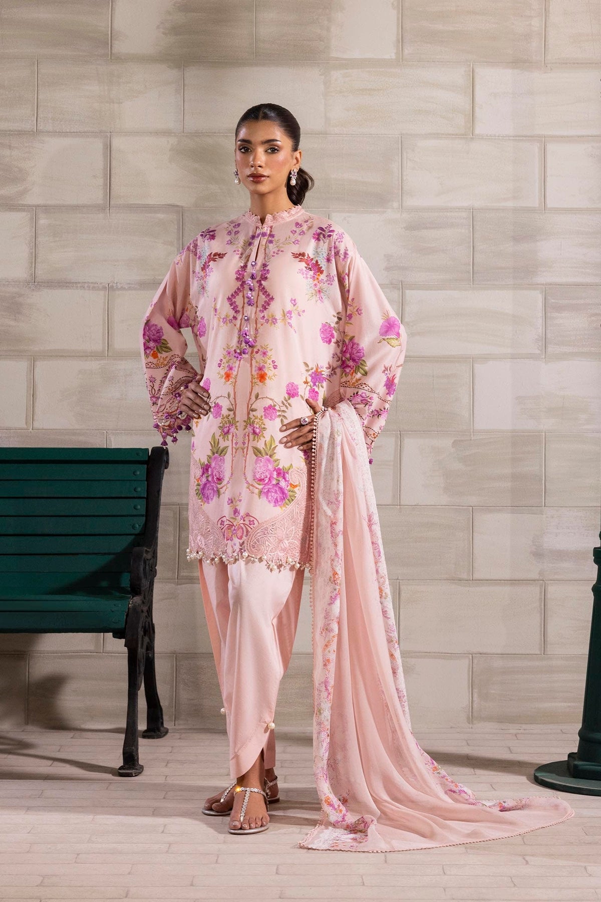 Sana Safinaz | Muzlin Spring 25 | M251-026B-3CI -  Sana Safinaz Ladies Clothes - Original Designer Dress - House of Maryam