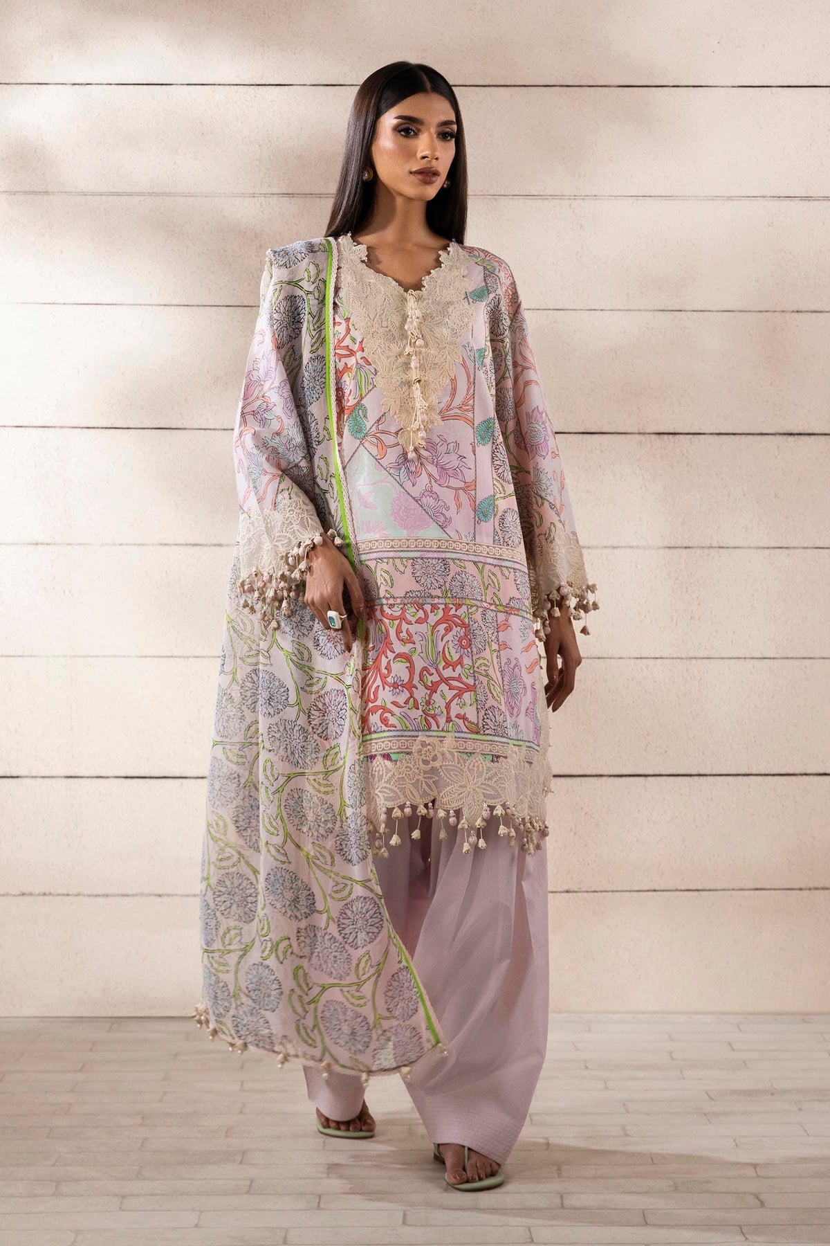 Sana Safinaz | Muzlin Spring 25 | M251-027A-3CI -  Sana Safinaz Ladies Clothes - Original Designer Dress - House of Maryam
