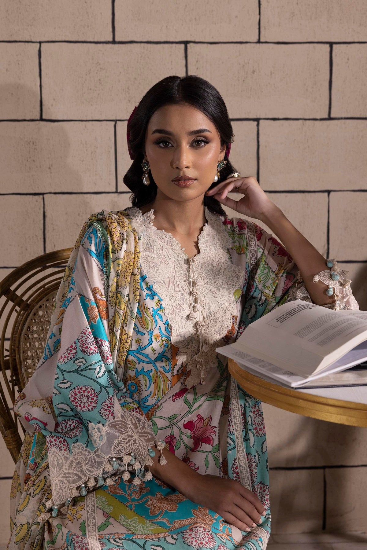 Sana Safinaz | Muzlin Spring 25 | M251-027B-3CI -  Sana Safinaz Ladies Clothes - Original Designer Dress - House of Maryam