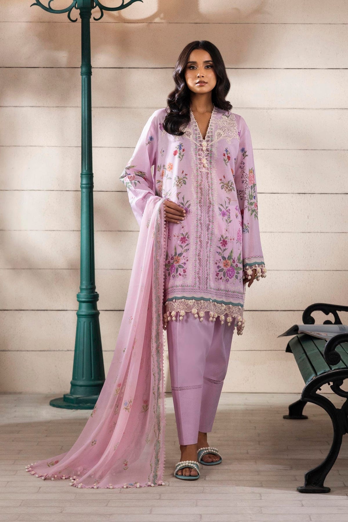 Sana Safinaz | Muzlin Spring 25 | M251-028B-3CI -  Sana Safinaz Ladies Clothes - Original Designer Dress - House of Maryam