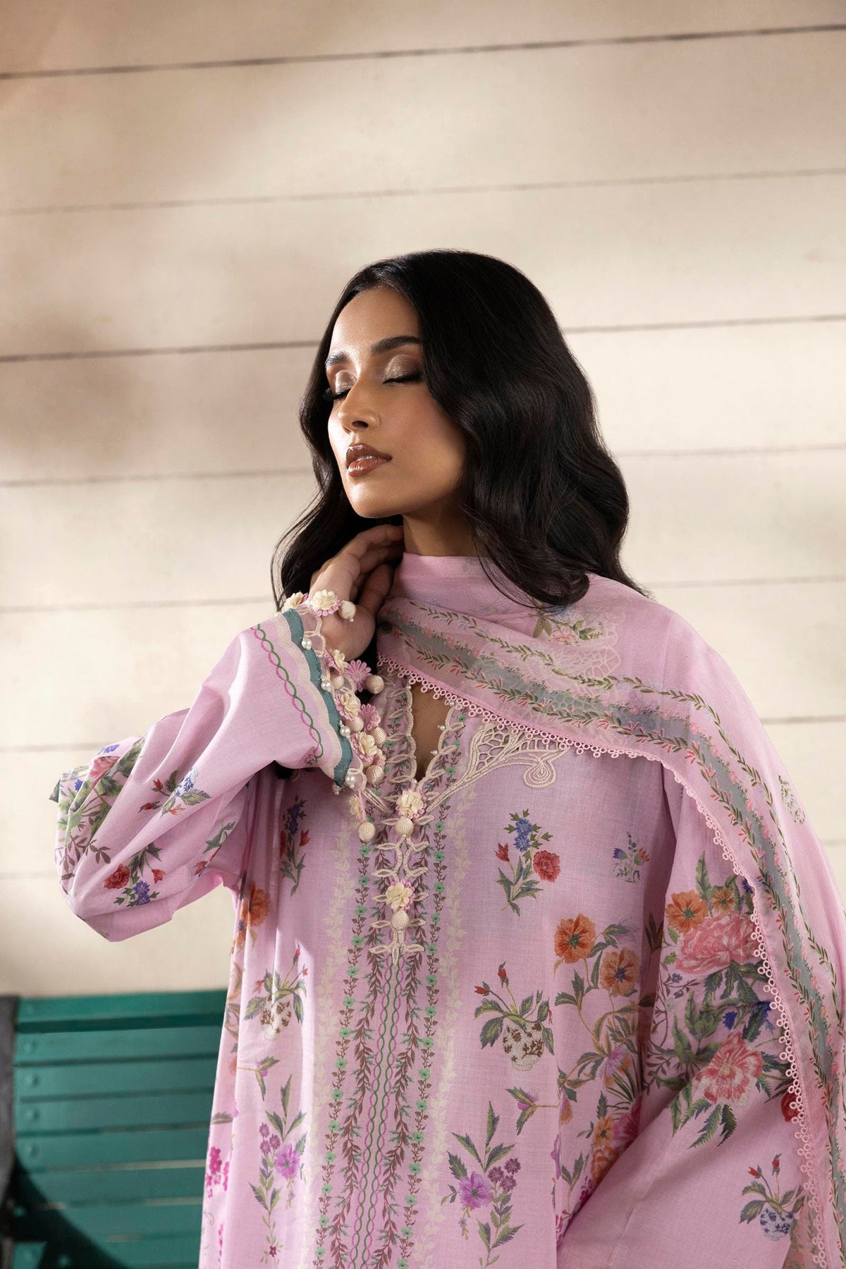 Sana Safinaz | Muzlin Spring 25 | M251-028B-3CI -  Sana Safinaz Ladies Clothes - Original Designer Dress - House of Maryam