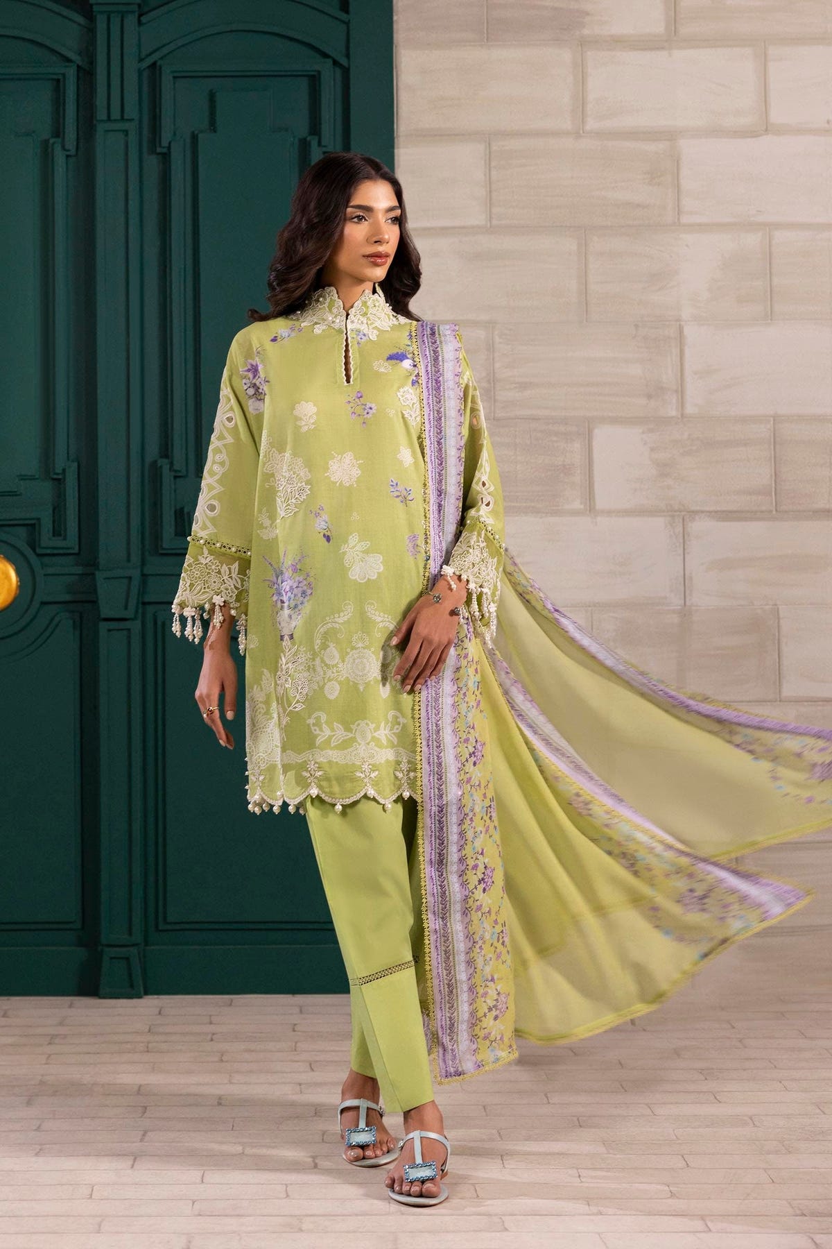 Sana Safinaz | Muzlin Spring 25 | M251-029B-3CI -  Sana Safinaz Ladies Clothes - Original Designer Dress - House of Maryam