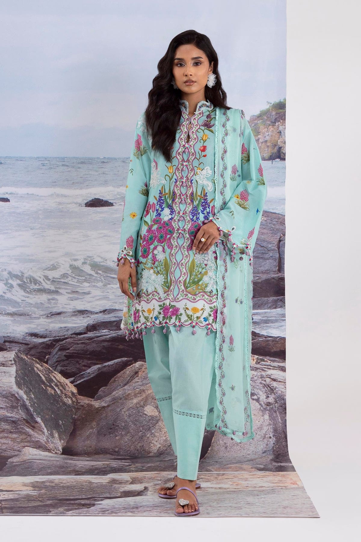 Sana Safinaz | Muzlin Summer 25 | 001B -  Sana Safinaz Ladies Clothes - Original Designer Dress - House of Maryam