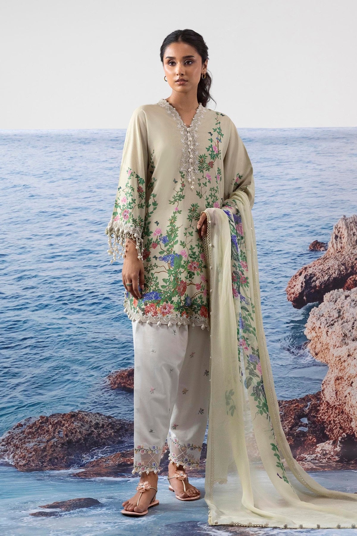 Sana Safinaz | Muzlin Summer 25 | 002B -  Sana Safinaz Ladies Clothes - Original Designer Dress - House of Maryam