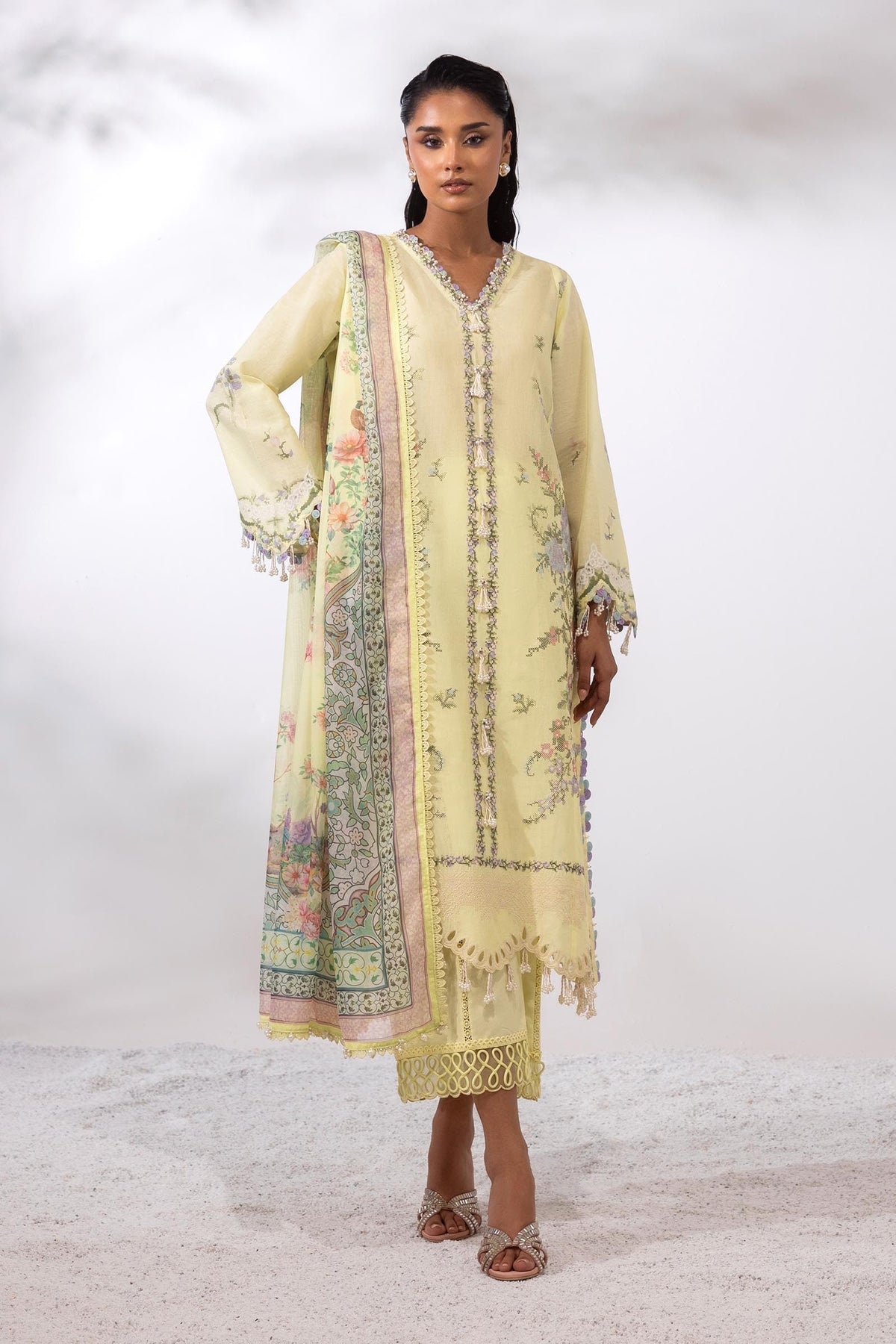Sana Safinaz | Muzlin Summer 25 | 009A -  Sana Safinaz Ladies Clothes - Original Designer Dress - House of Maryam