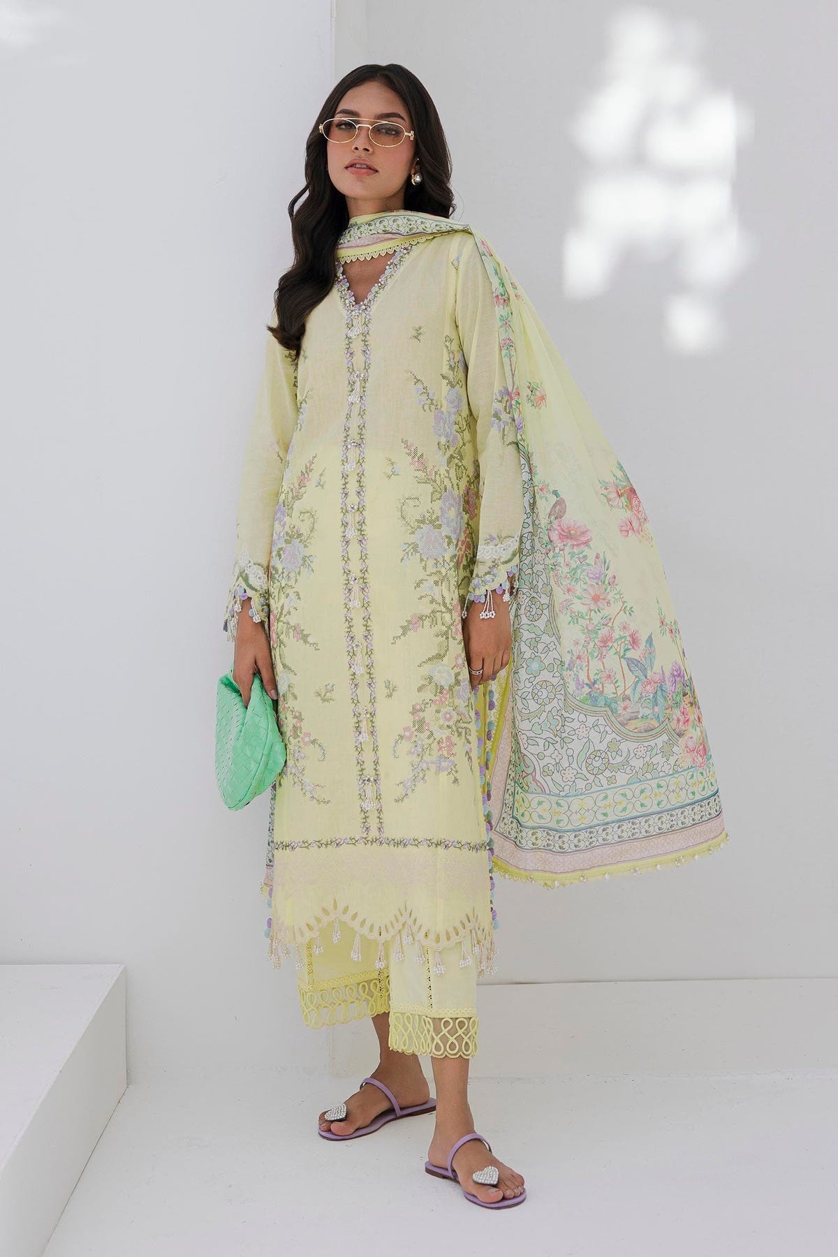 Sana Safinaz | Muzlin Summer 25 | 009A -  Sana Safinaz Ladies Clothes - Original Designer Dress - House of Maryam