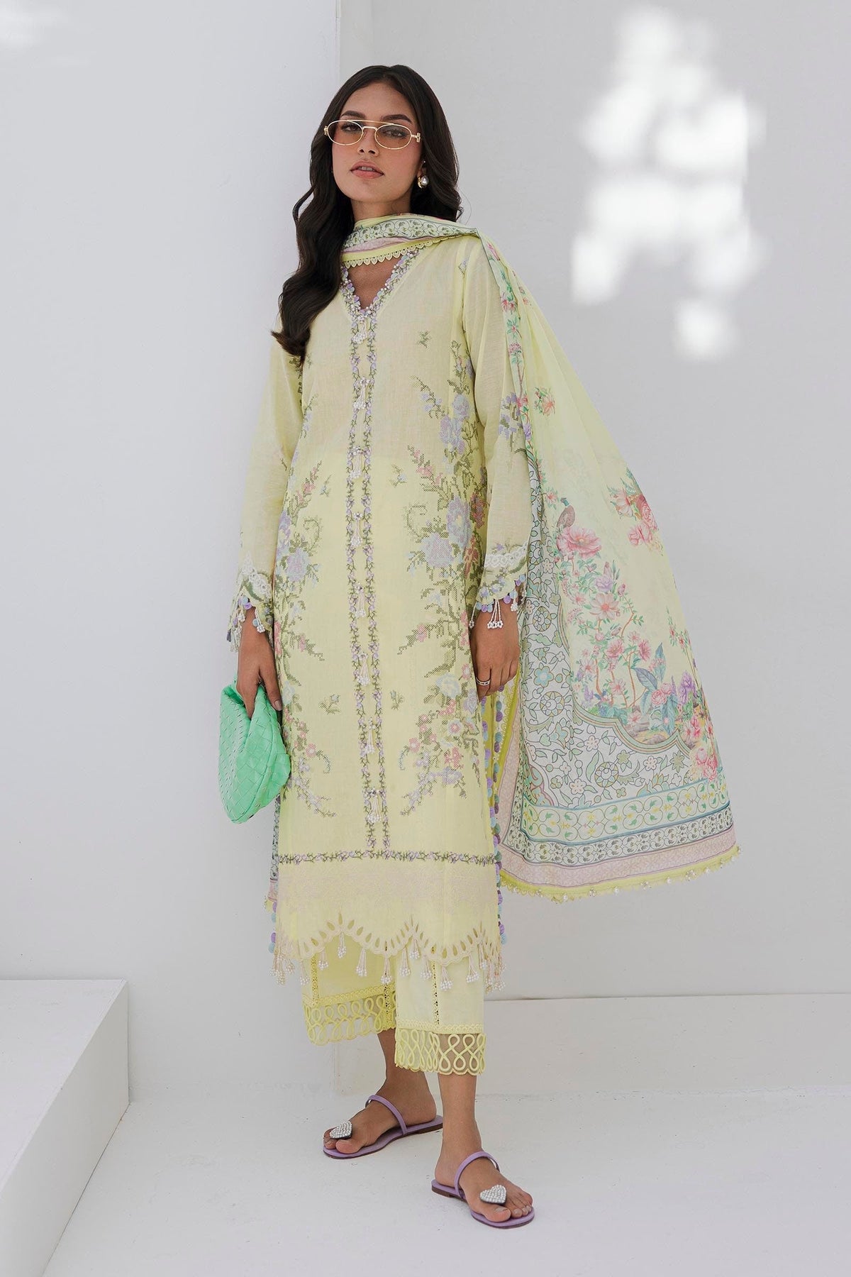 Sana Safinaz | Muzlin Summer 25 | 009A -  Sana Safinaz Ladies Clothes - Original Designer Dress - House of Maryam