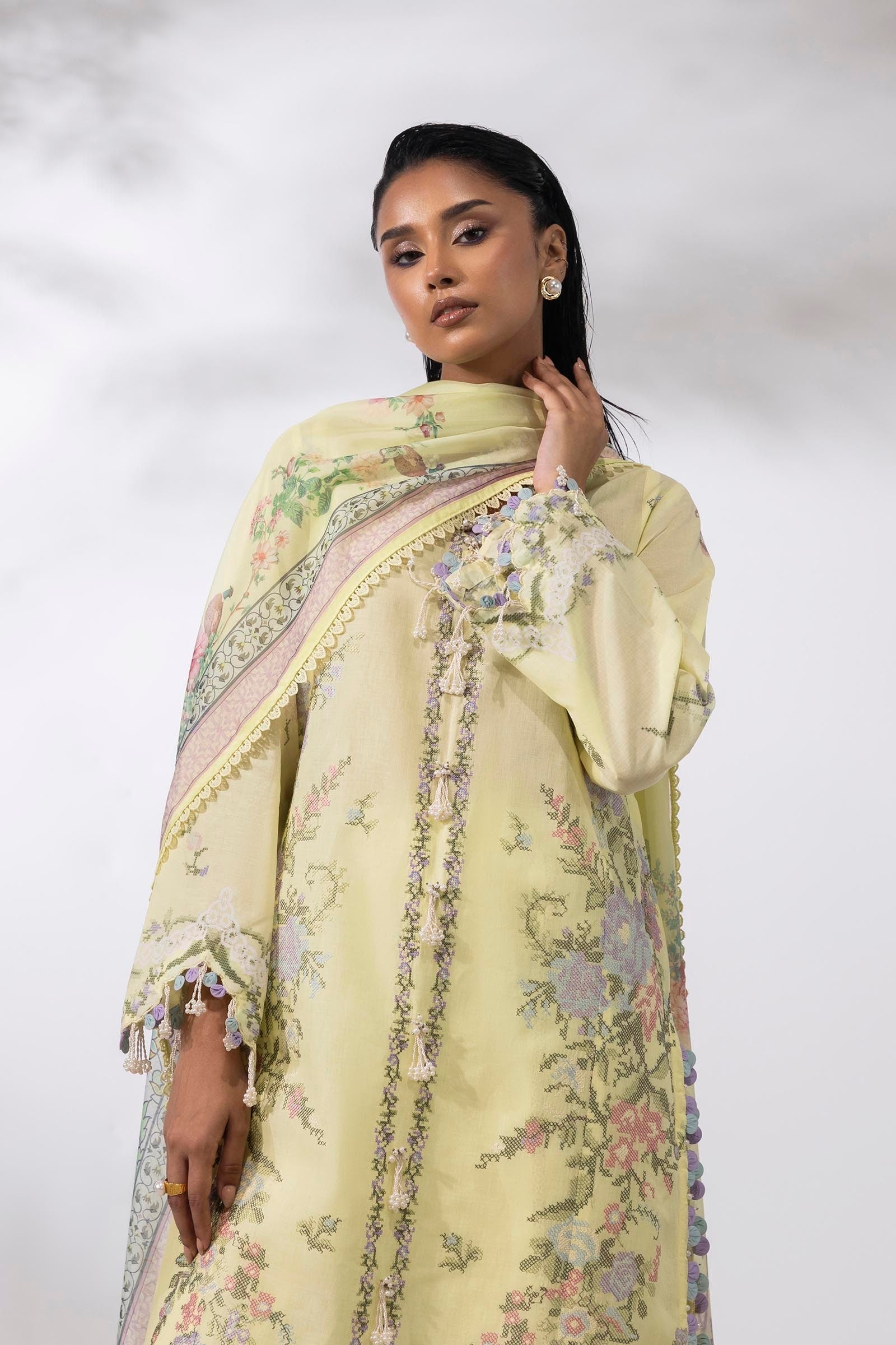 Sana Safinaz | Muzlin Summer 25 | 009A -  Sana Safinaz Ladies Clothes - Original Designer Dress - House of Maryam