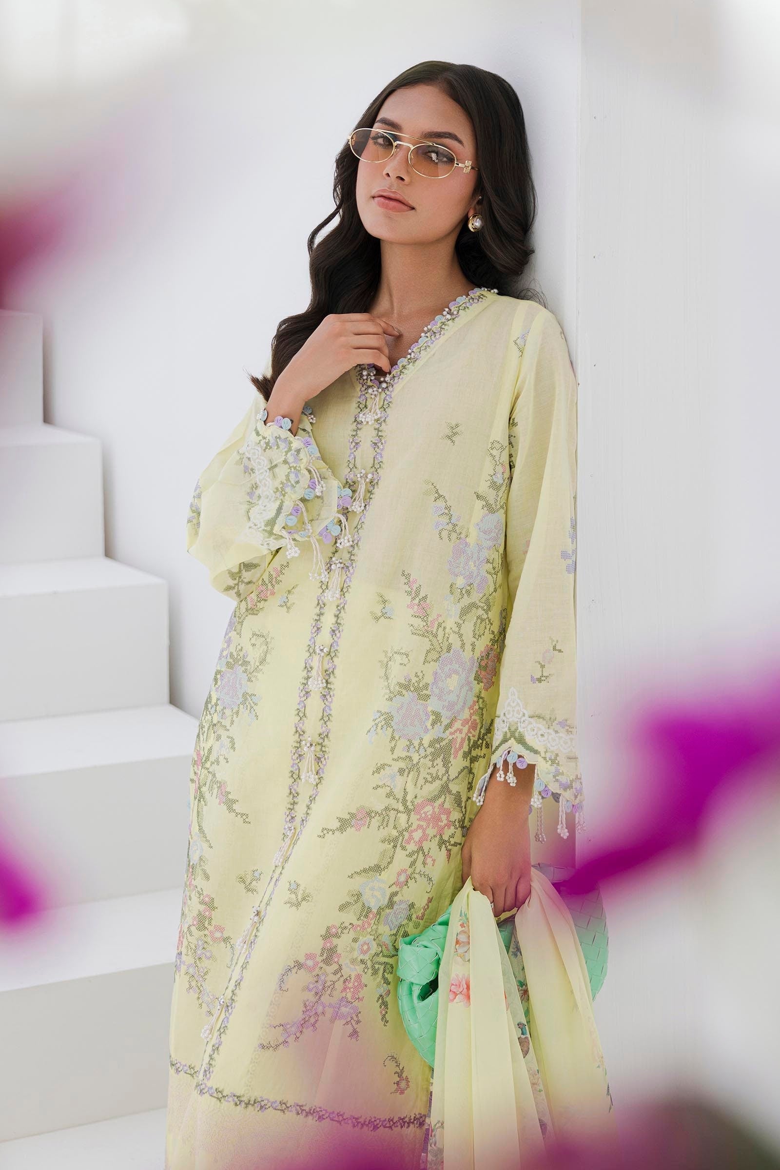 Sana Safinaz | Muzlin Summer 25 | 009A -  Sana Safinaz Ladies Clothes - Original Designer Dress - House of Maryam