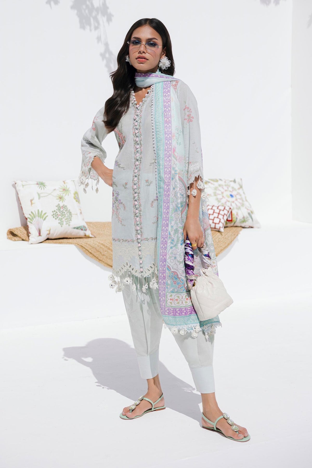 Sana Safinaz | Muzlin Summer 25 | 009B -  Sana Safinaz Ladies Clothes - Original Designer Dress - House of Maryam