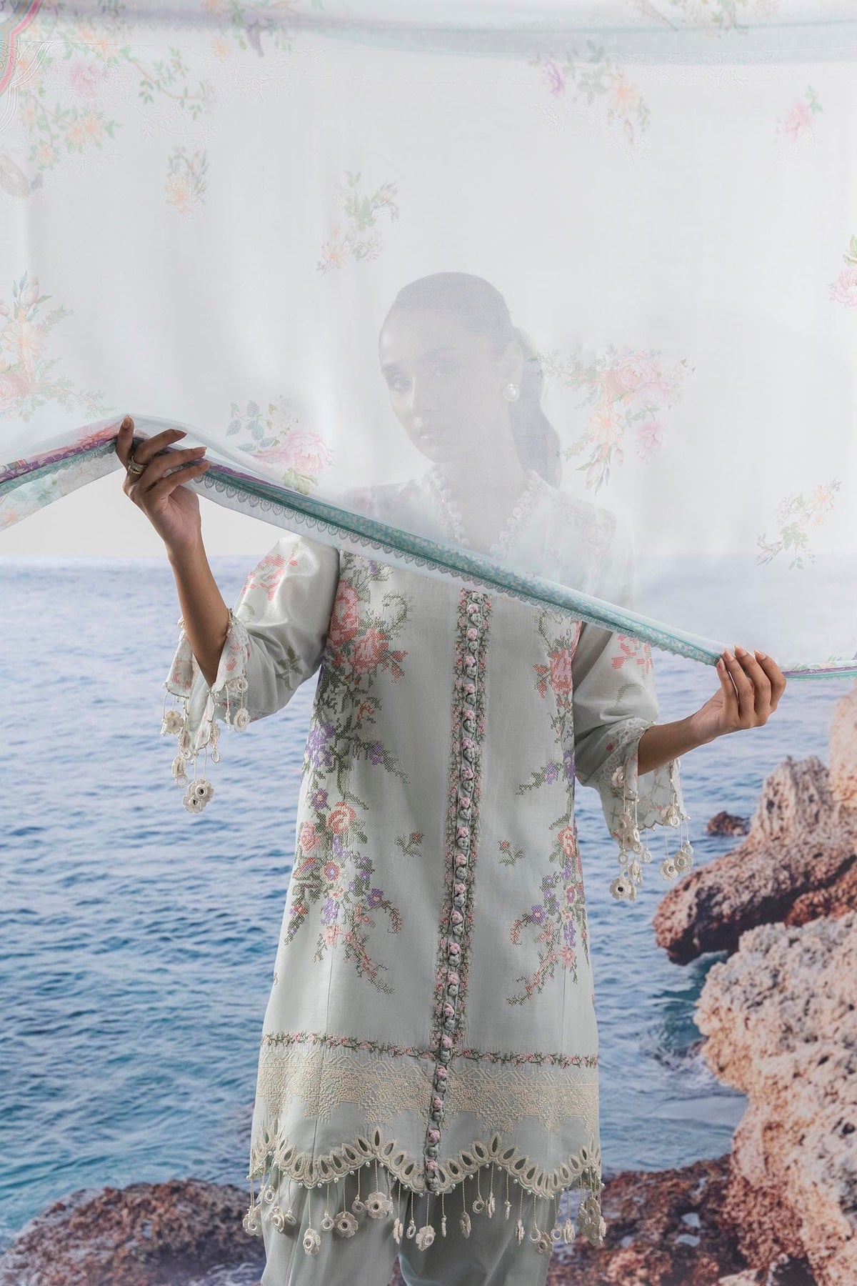 Sana Safinaz | Muzlin Summer 25 | 009B -  Sana Safinaz Ladies Clothes - Original Designer Dress - House of Maryam