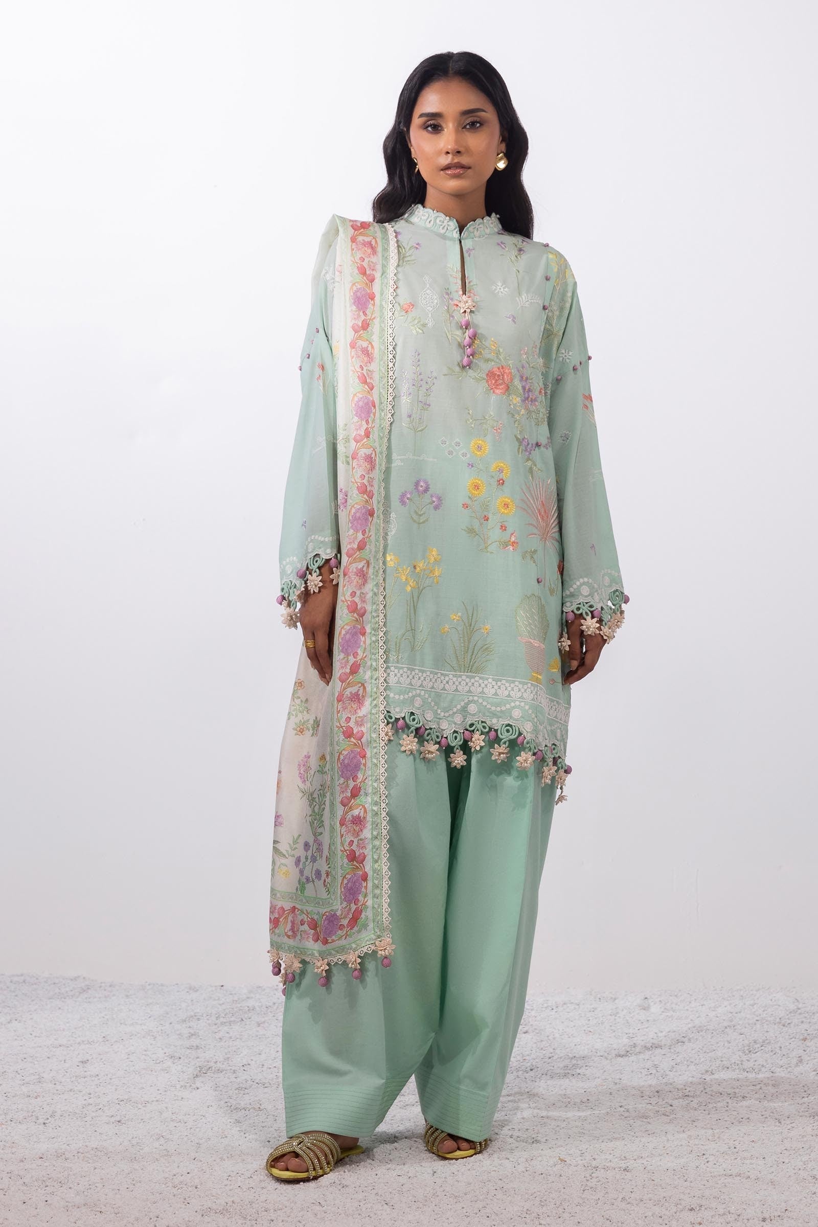 Sana Safinaz | Muzlin Summer 25 | 010A -  Sana Safinaz Ladies Clothes - Original Designer Dress - House of Maryam