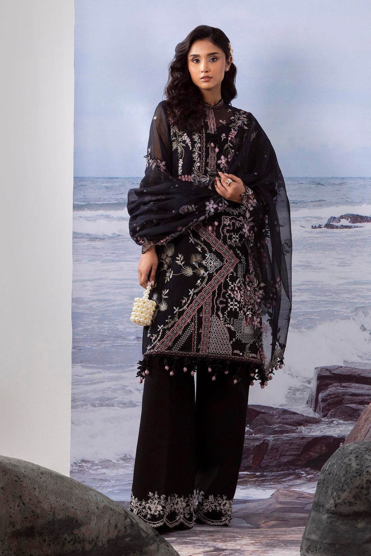 Sana Safinaz | Muzlin Summer 25 | 014A -  Sana Safinaz Ladies Clothes - Original Designer Dress - House of Maryam
